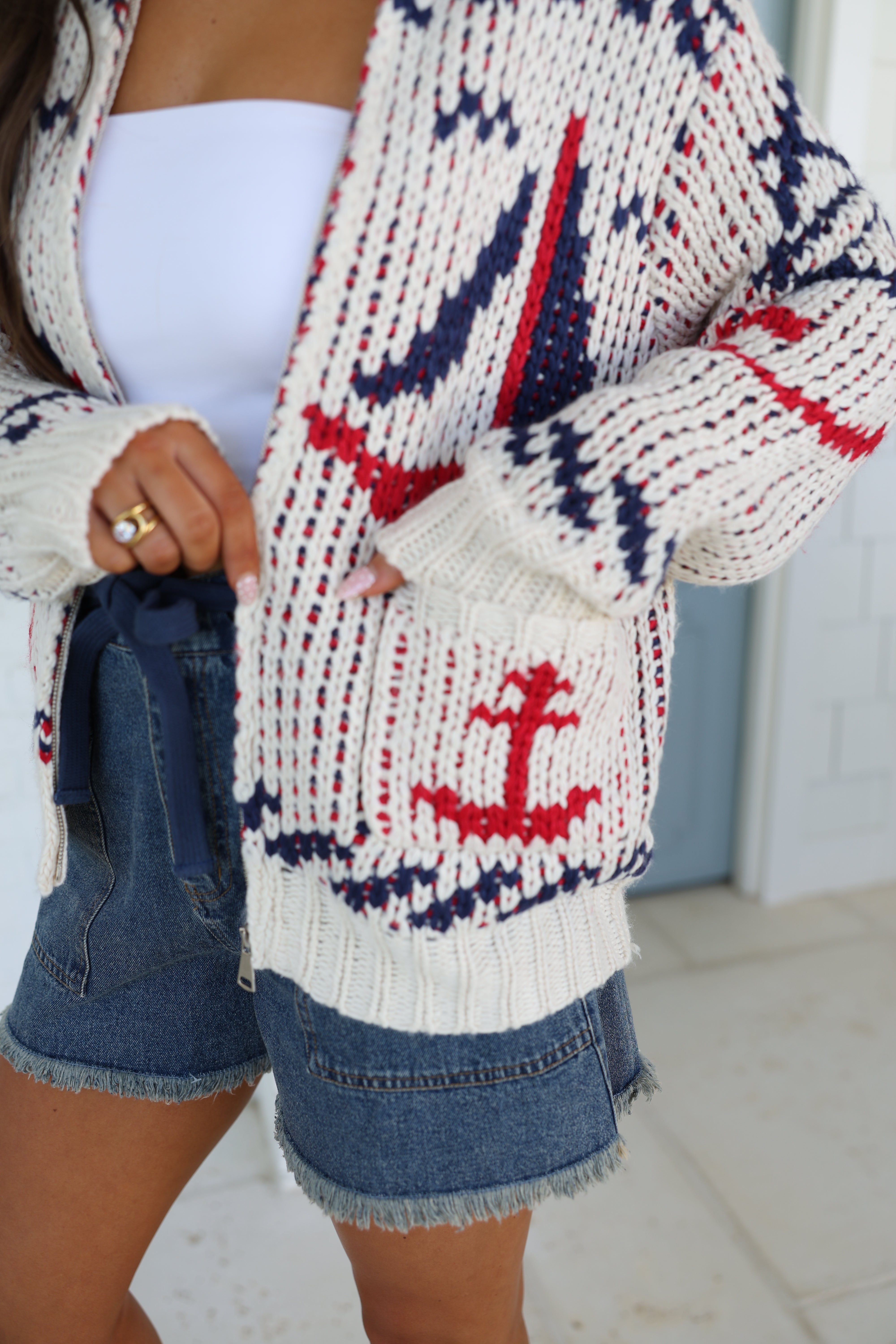 Seaside Sailing Cardigan