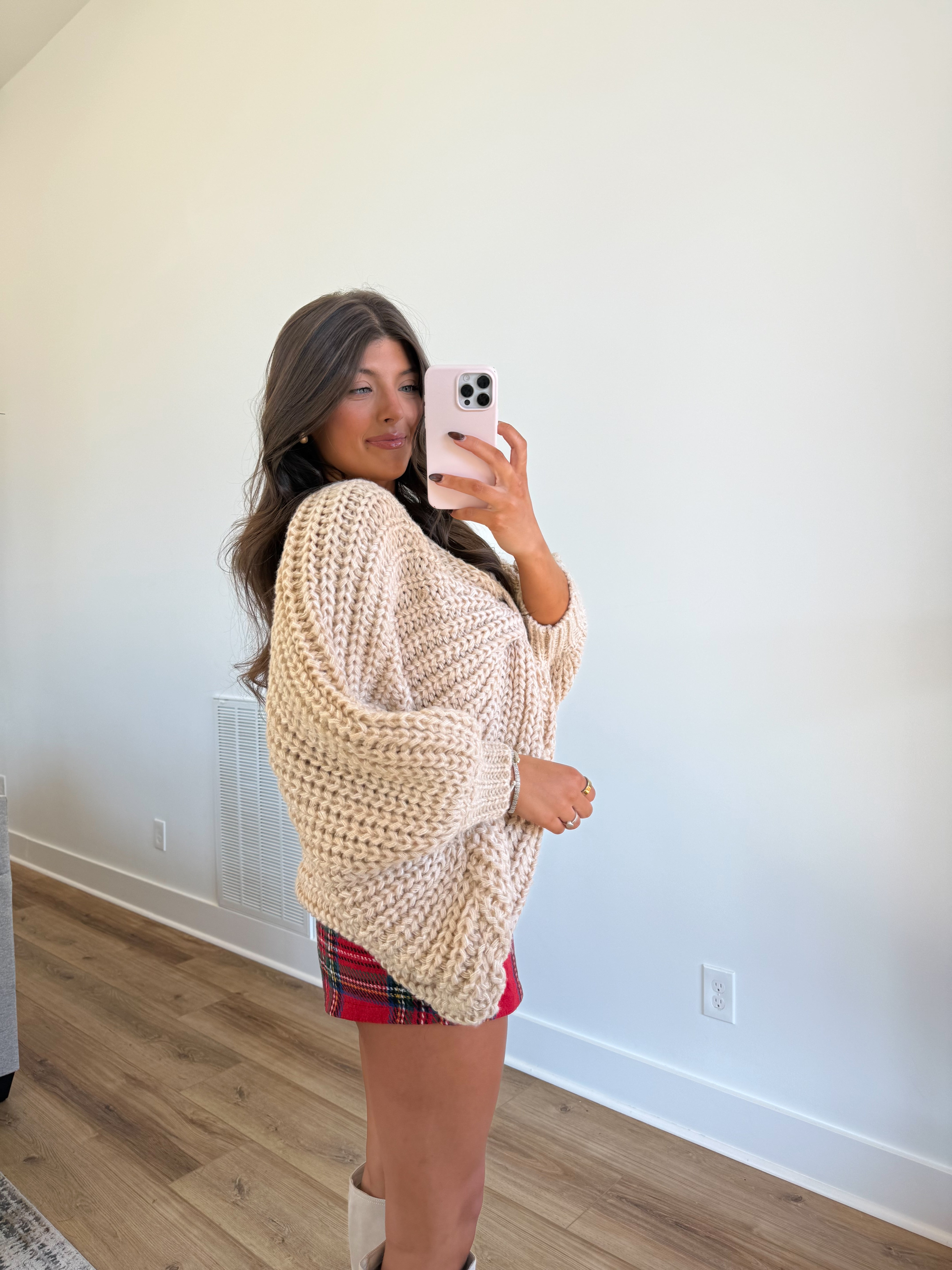 Holiday Bow Sweater (Cream)