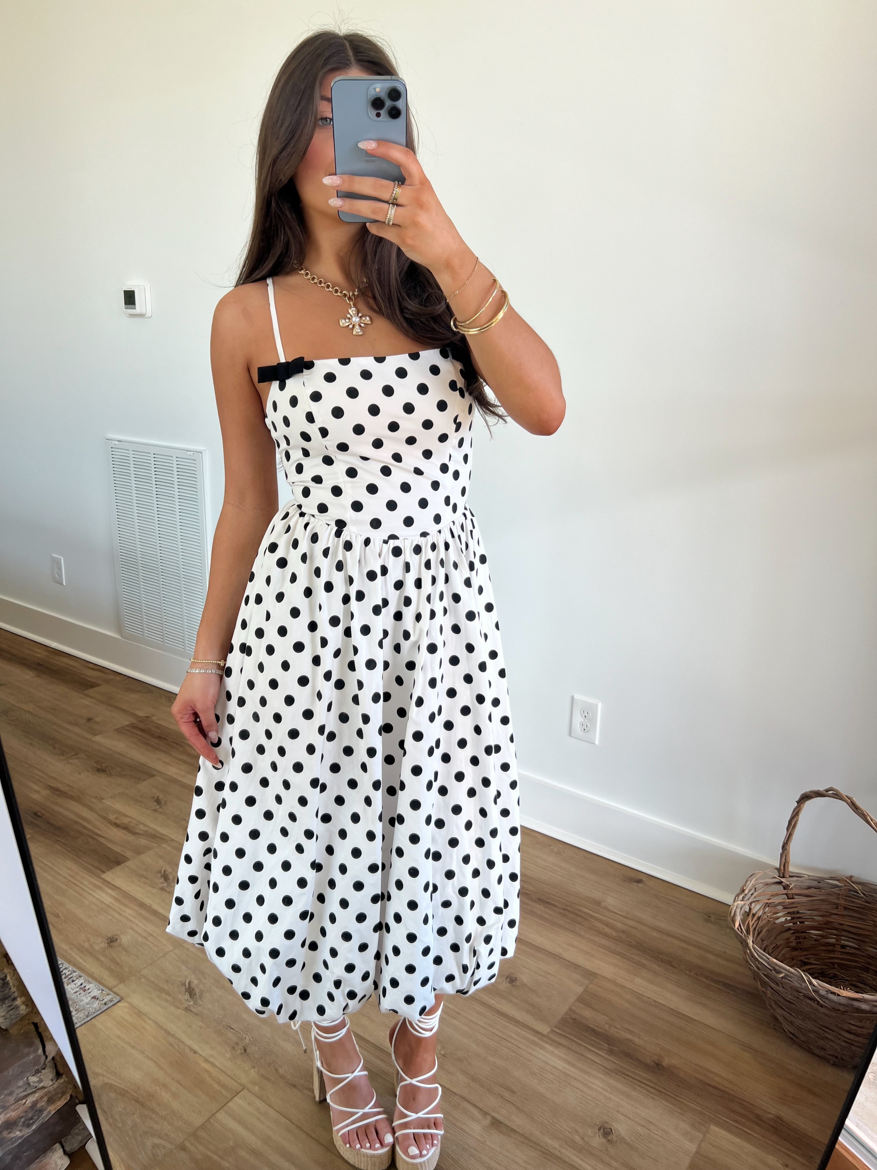 Chateau Bow Midi Dress