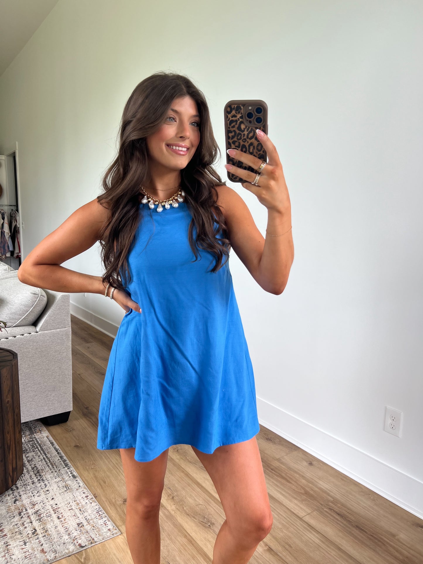 Mediterranean Blue Romper