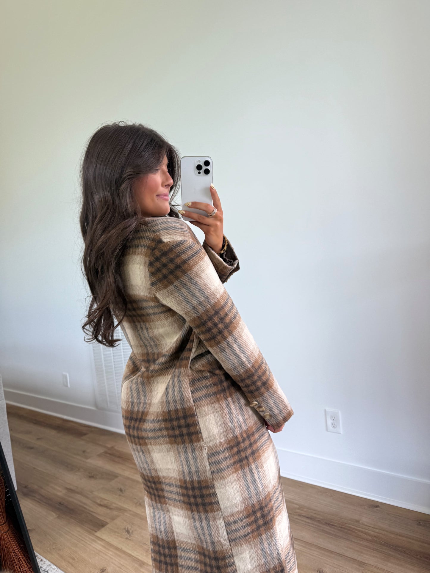 Keep Me Warm Plaid Duster