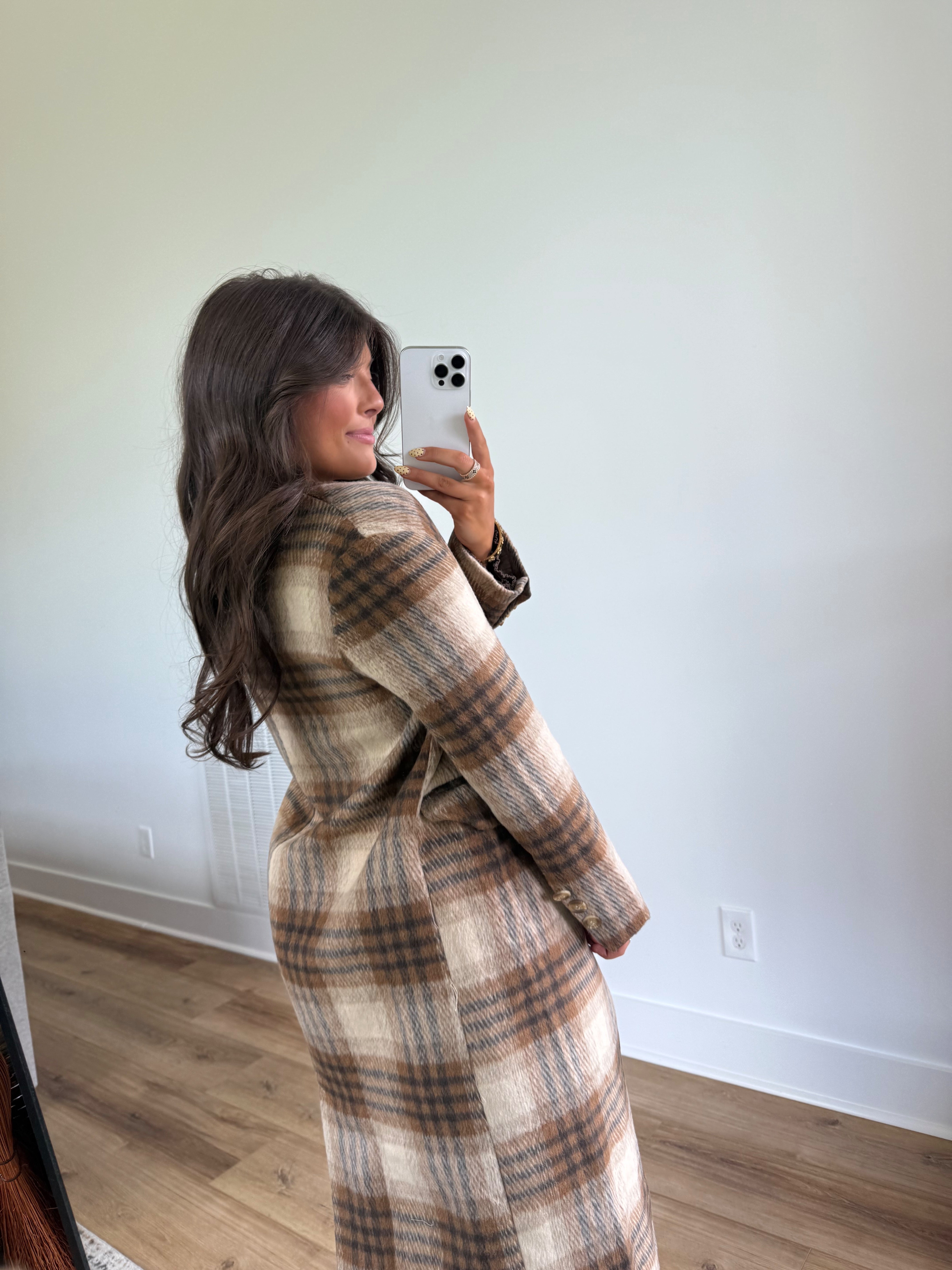 Keep Me Warm Plaid Duster