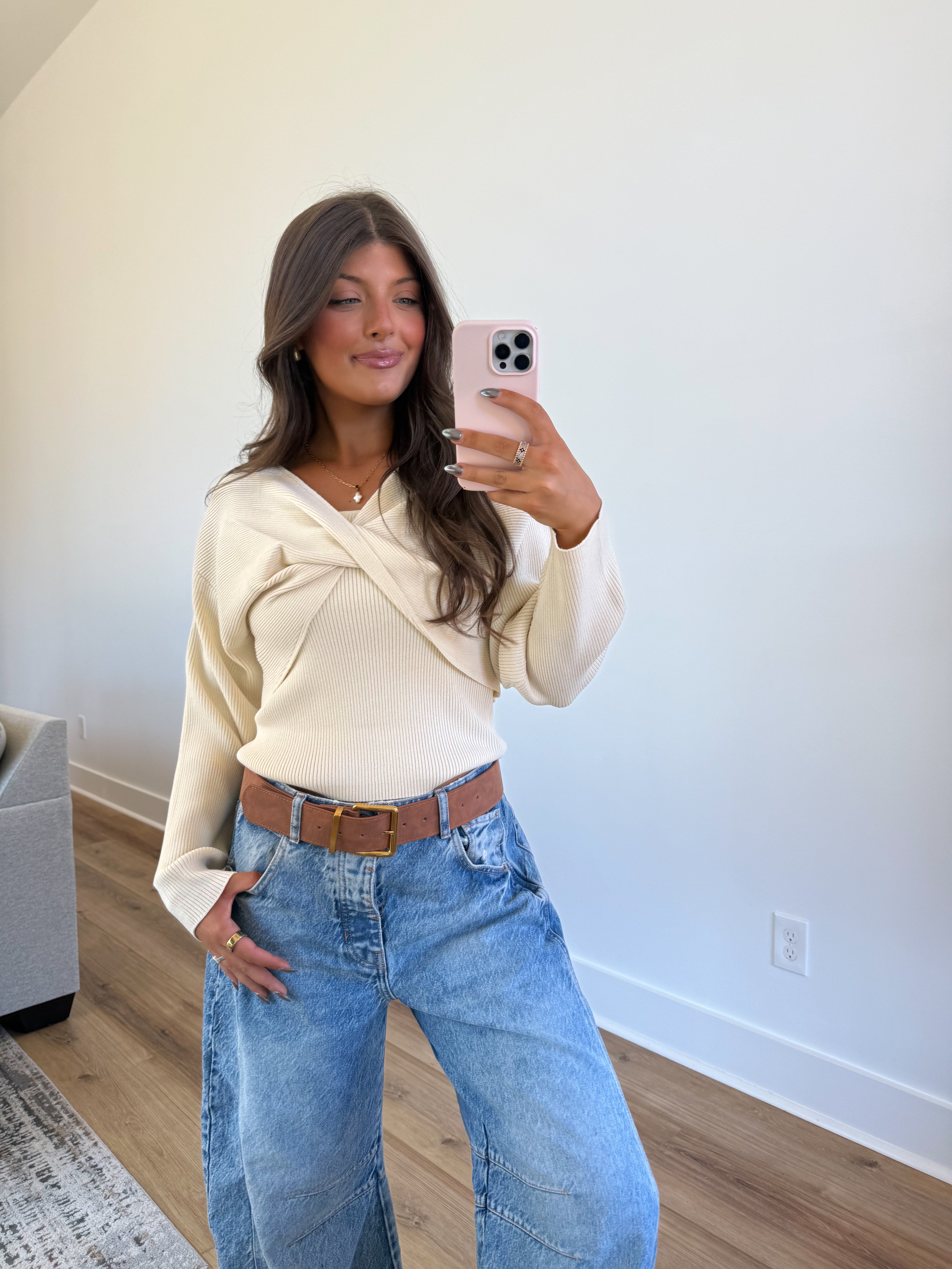 The Cream Crossing Top