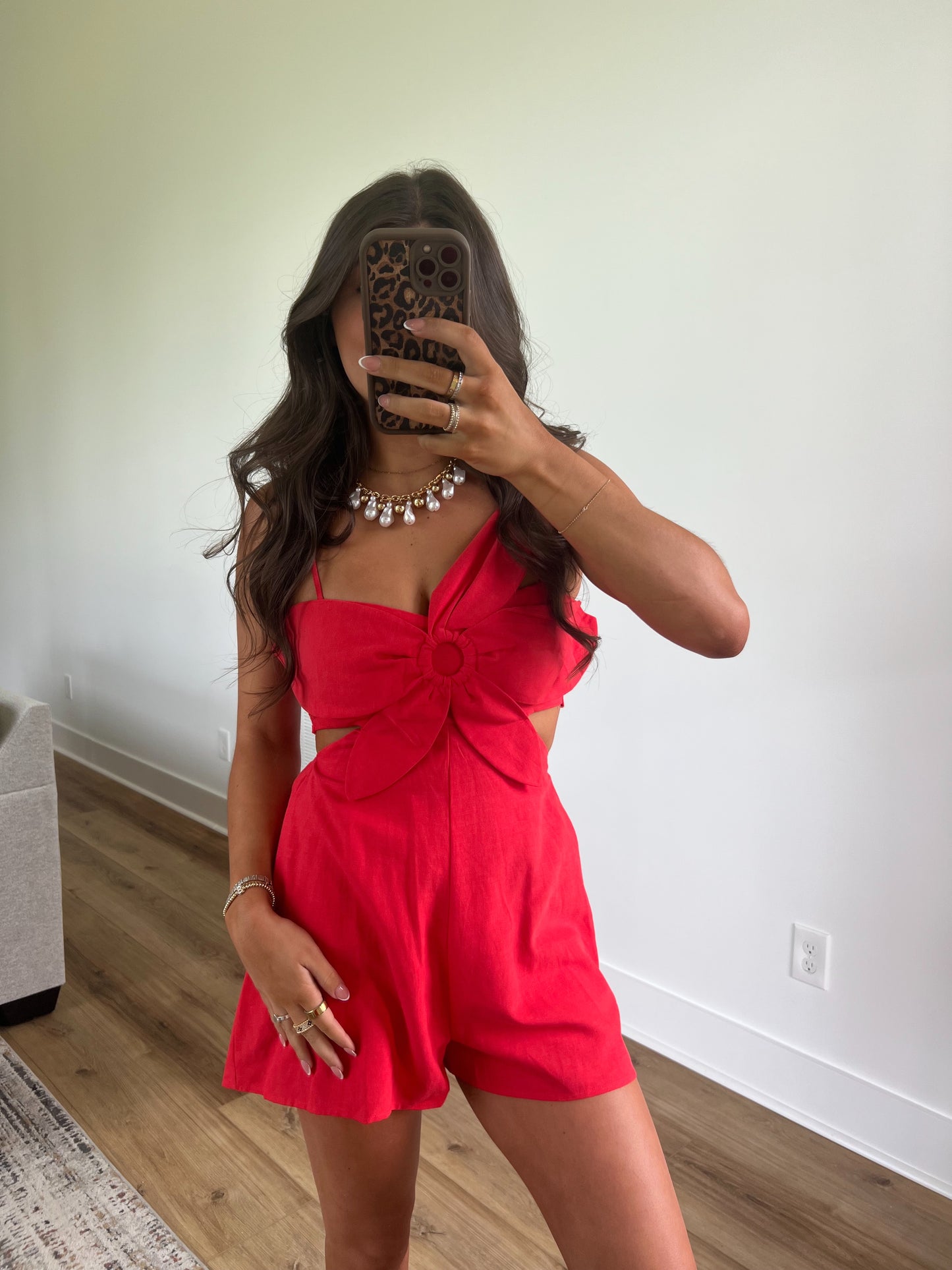 Sunset Siren Romper (Red)