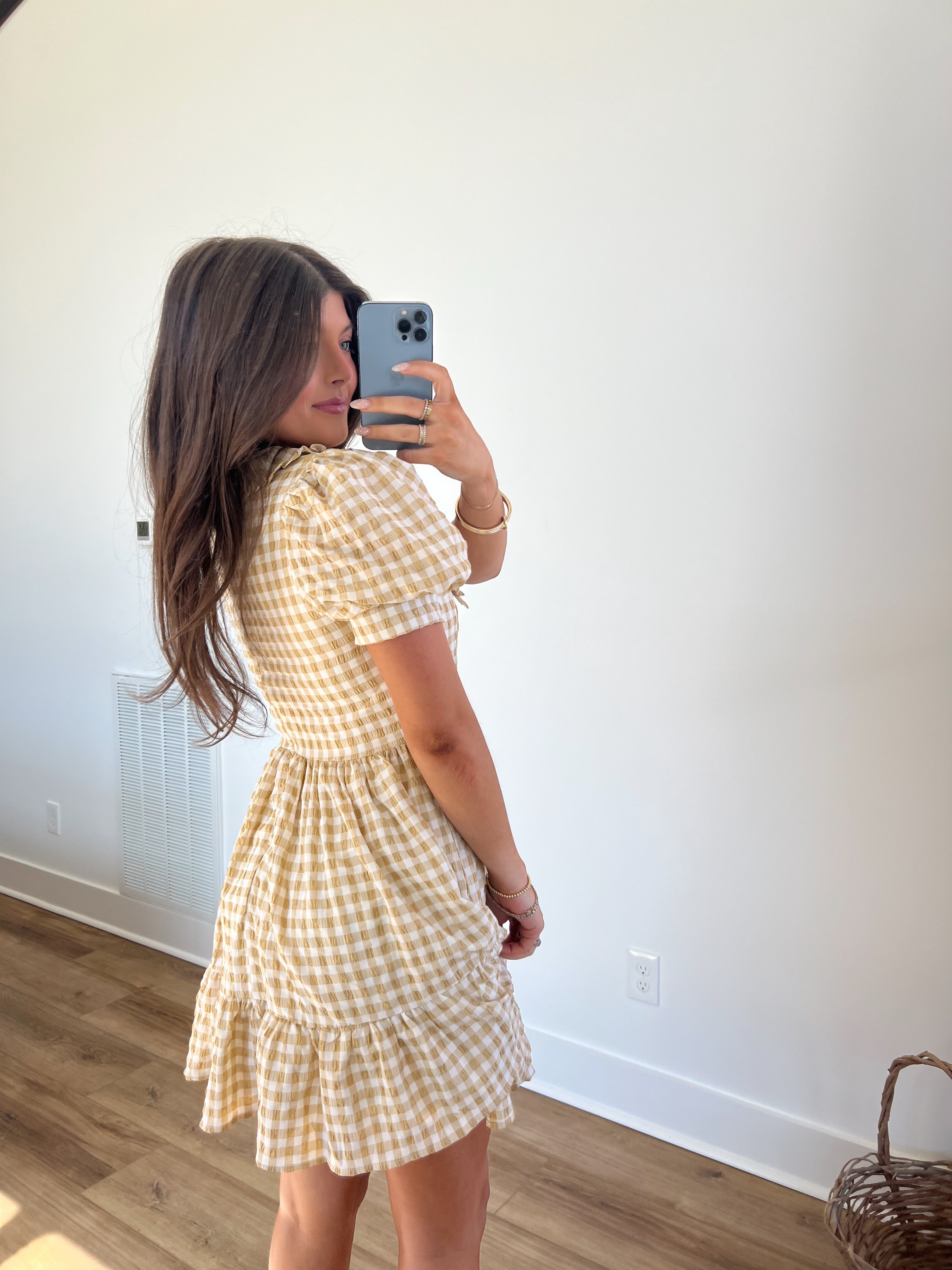 (Beige) Conversation Hearts Mini Dress