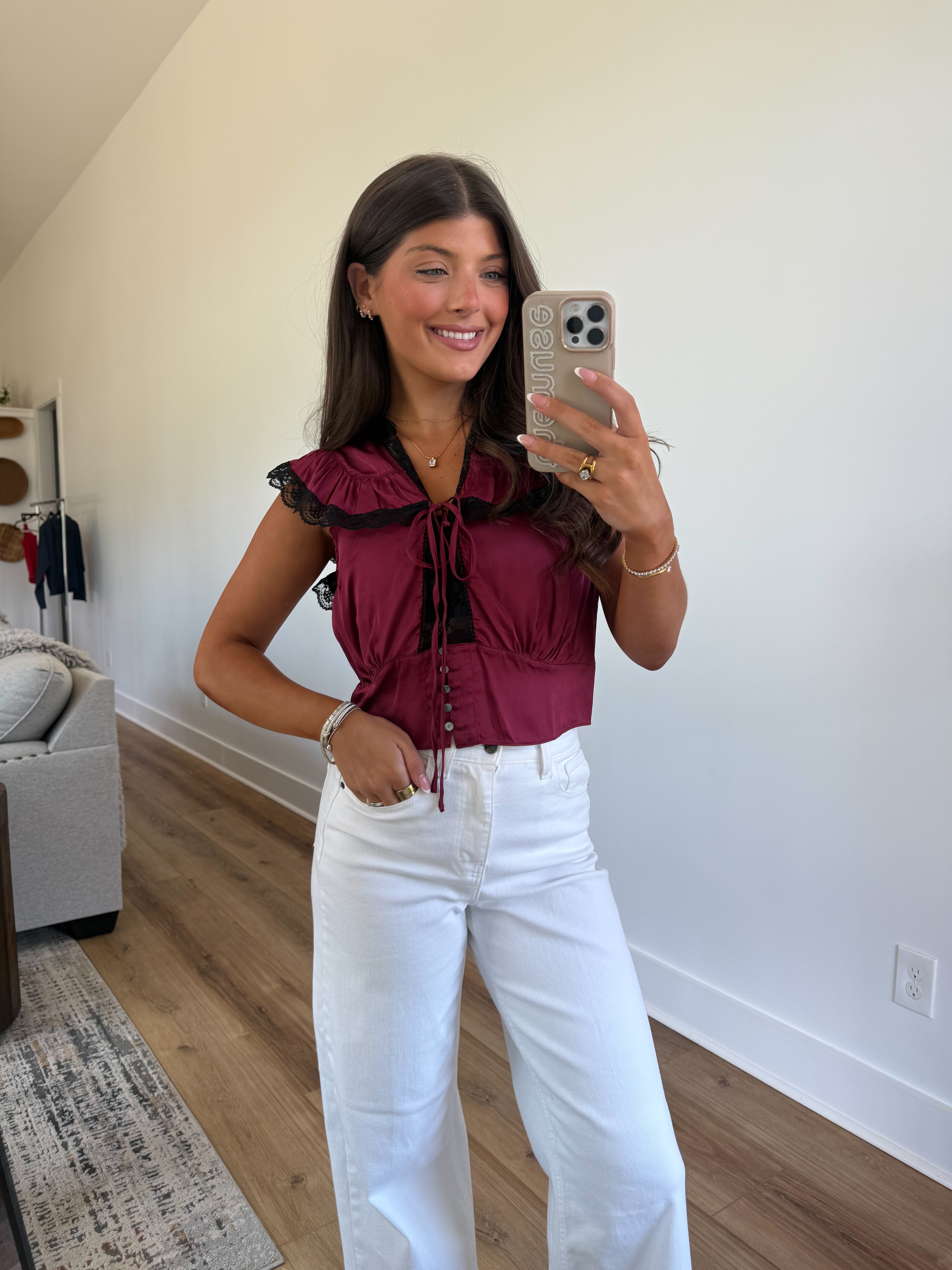 Cabernet Lace Top