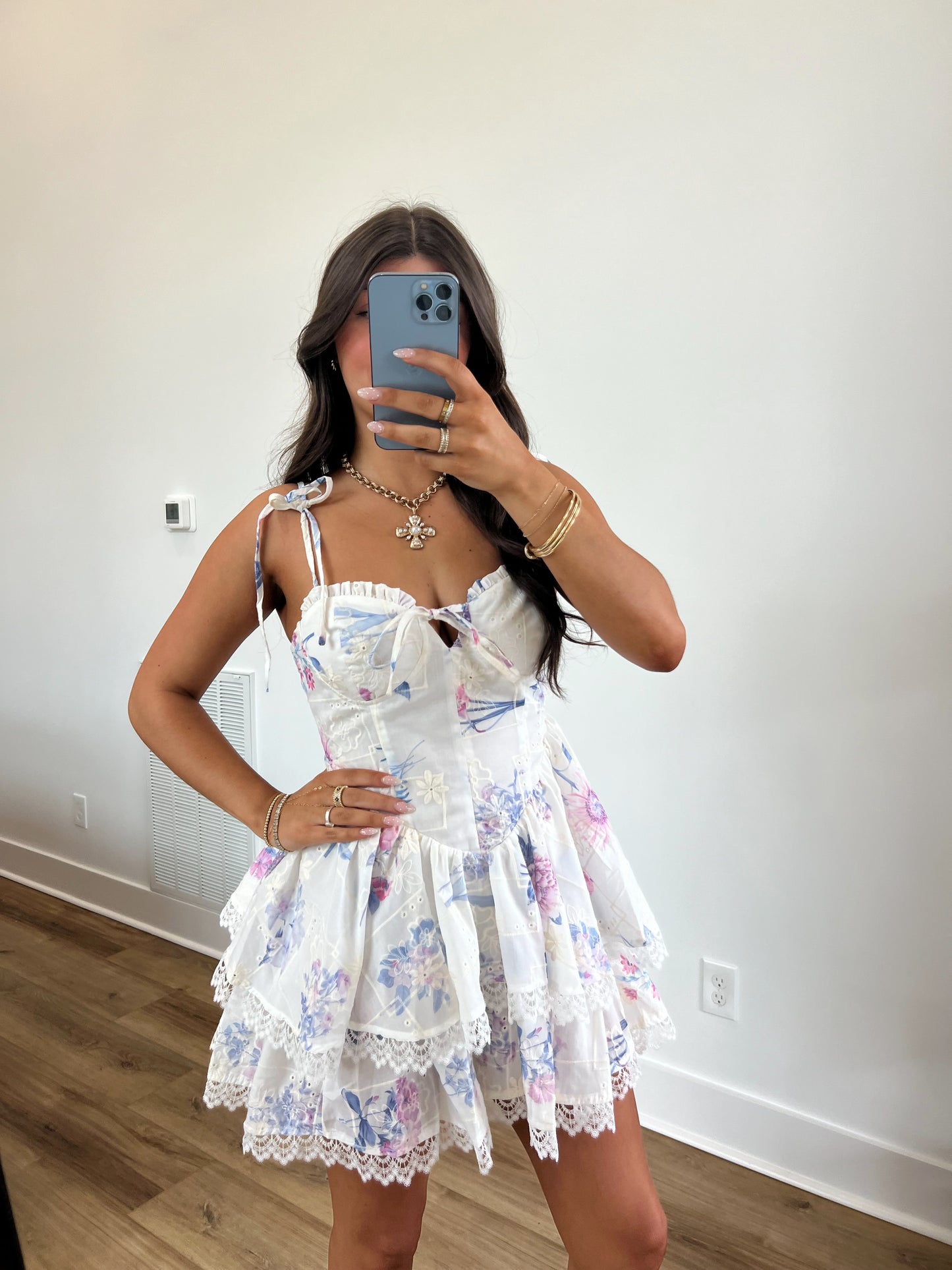 Fairy Eyelet Mini Dress