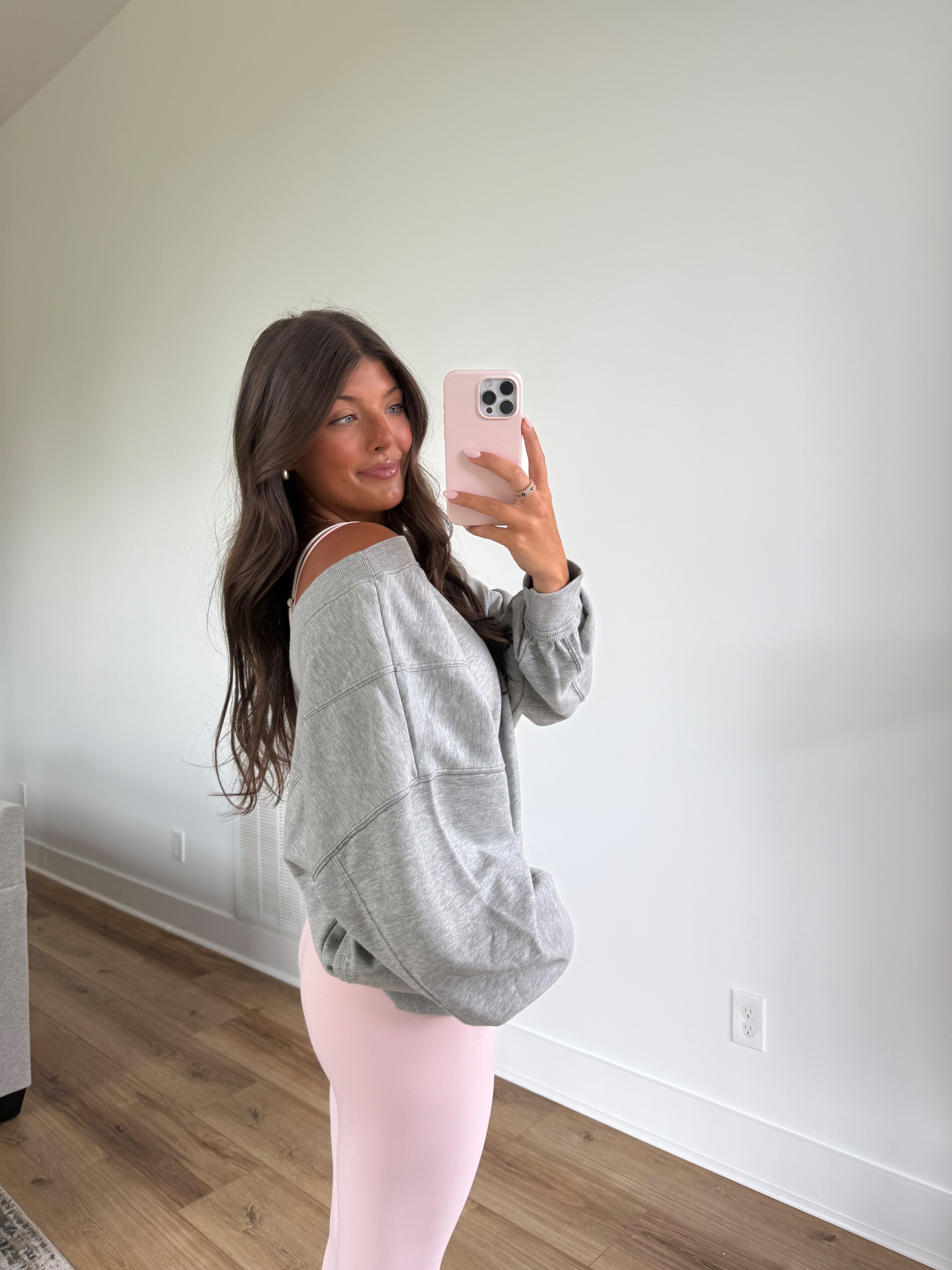 Reversible Twist Sweater (Grey)