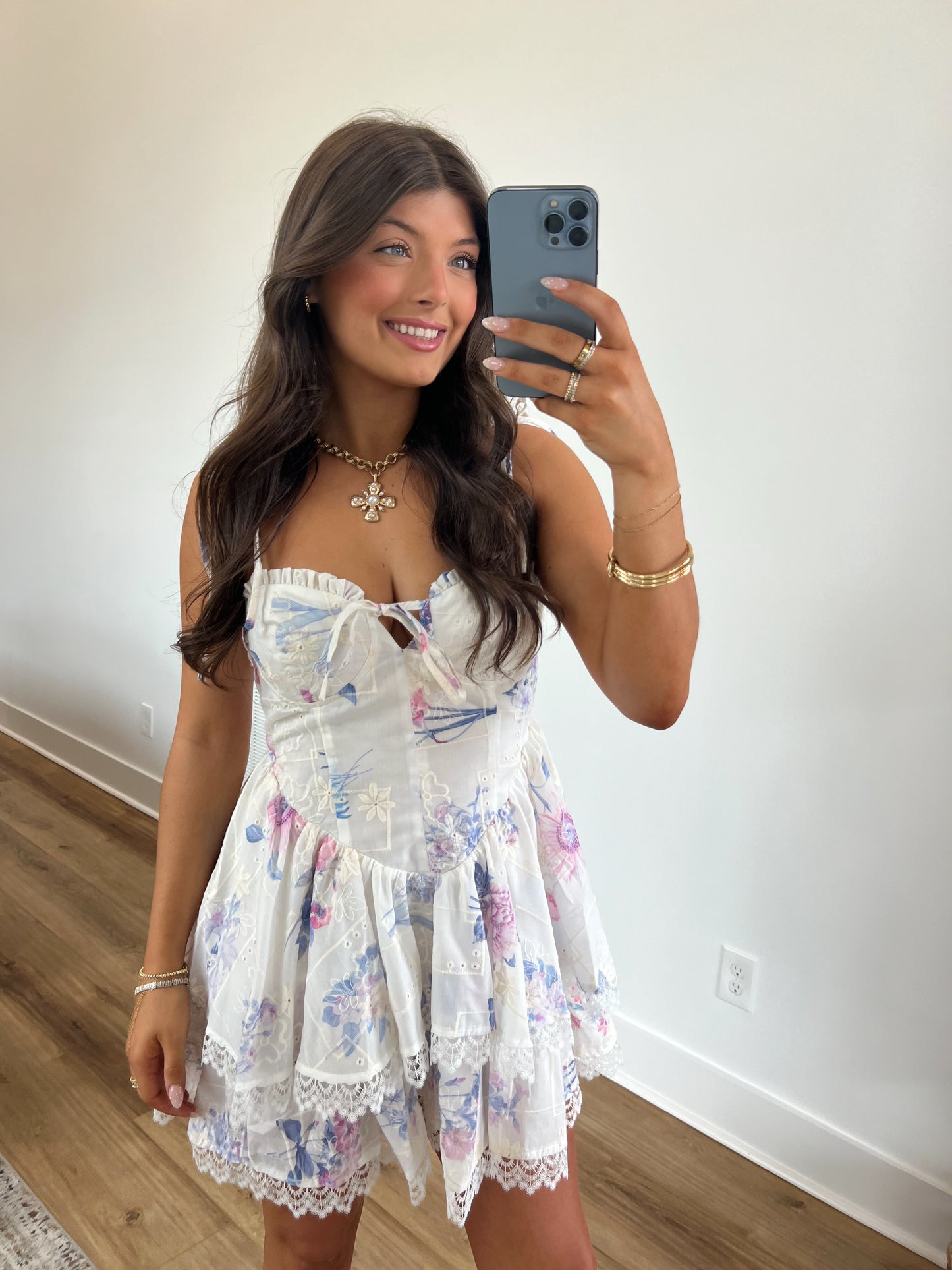 Fairy Eyelet Mini Dress