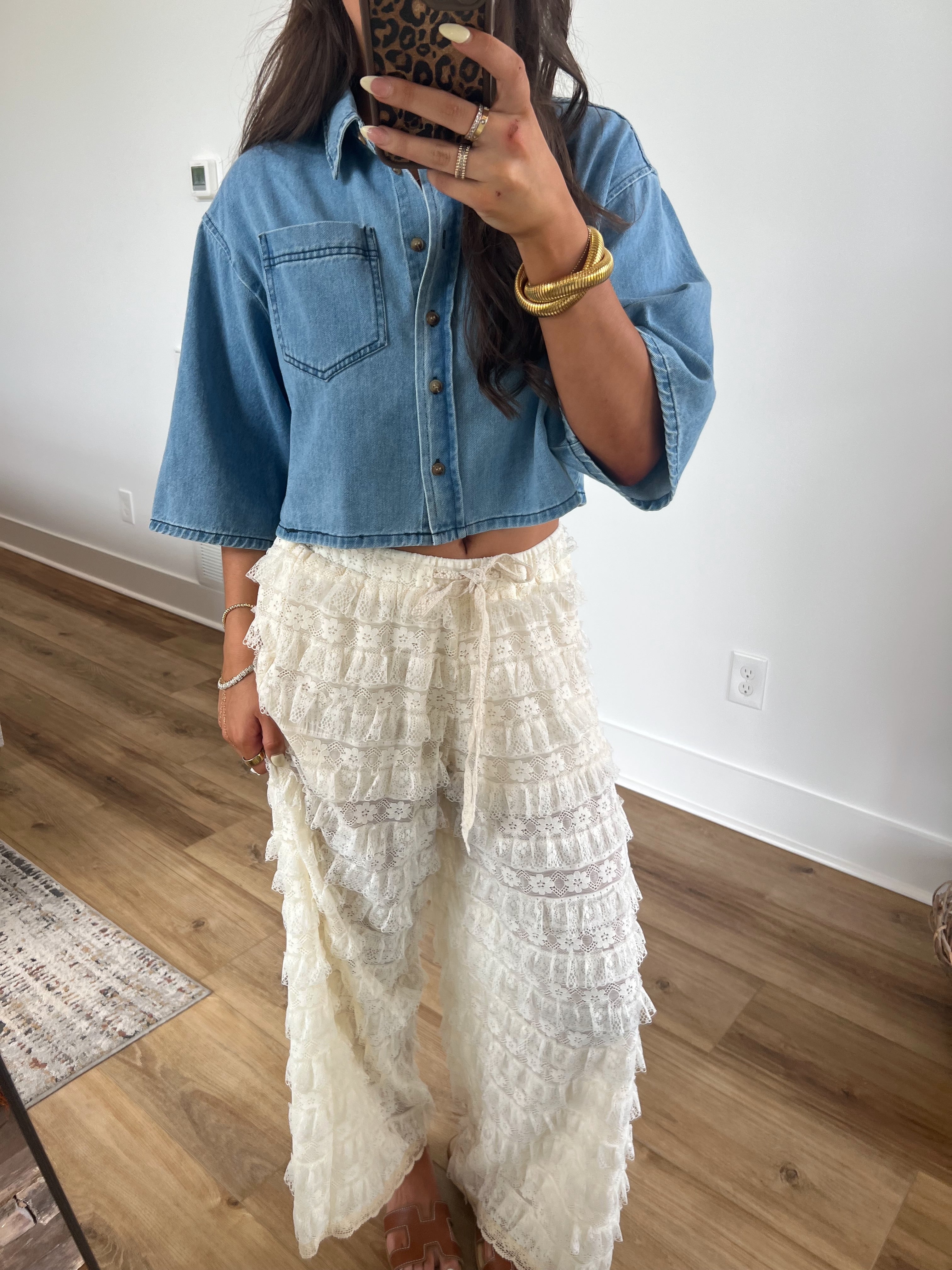 Remi Light Denim Top