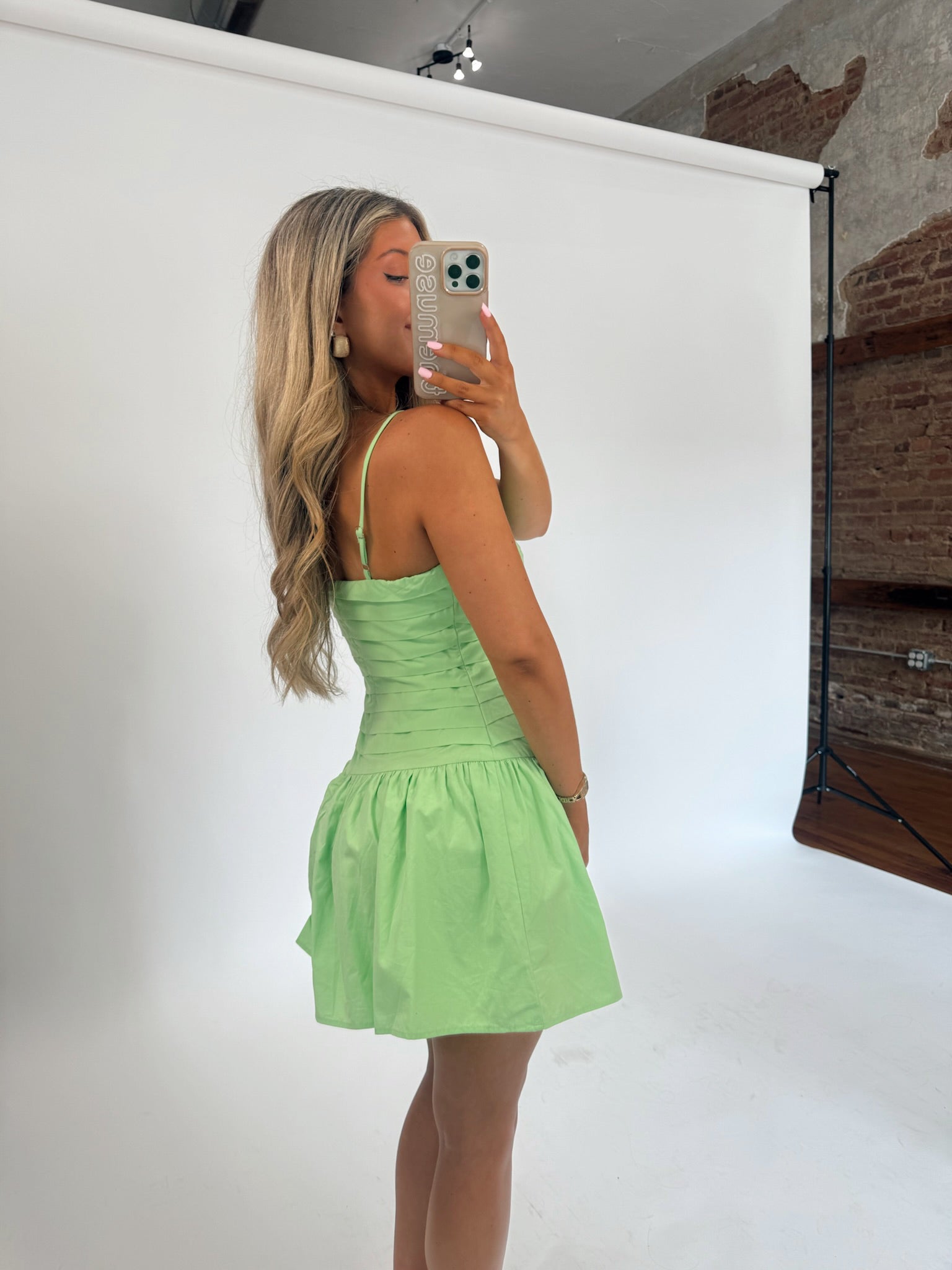 Key Lime Mini Dress