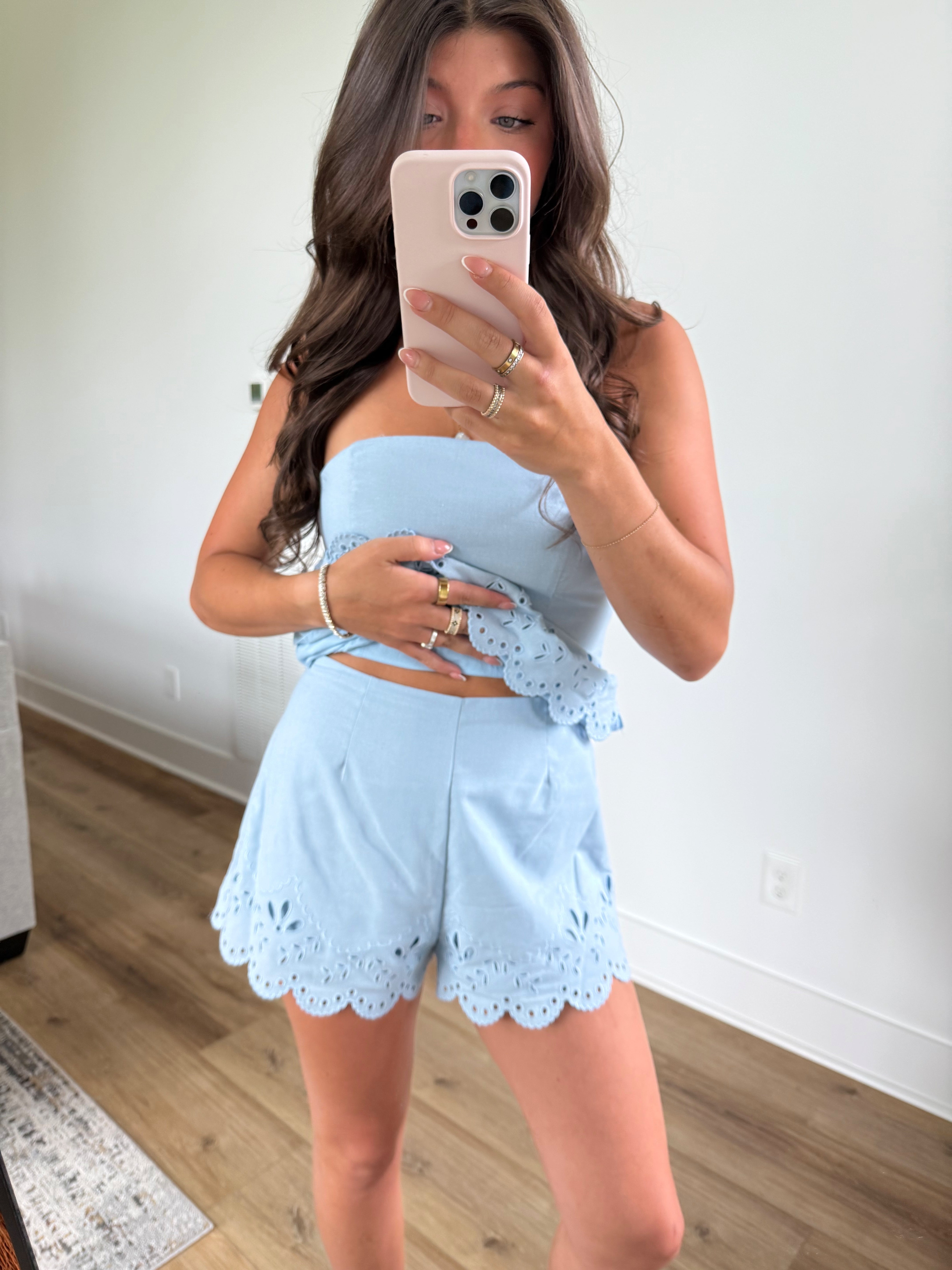 Blue Fields Short Set