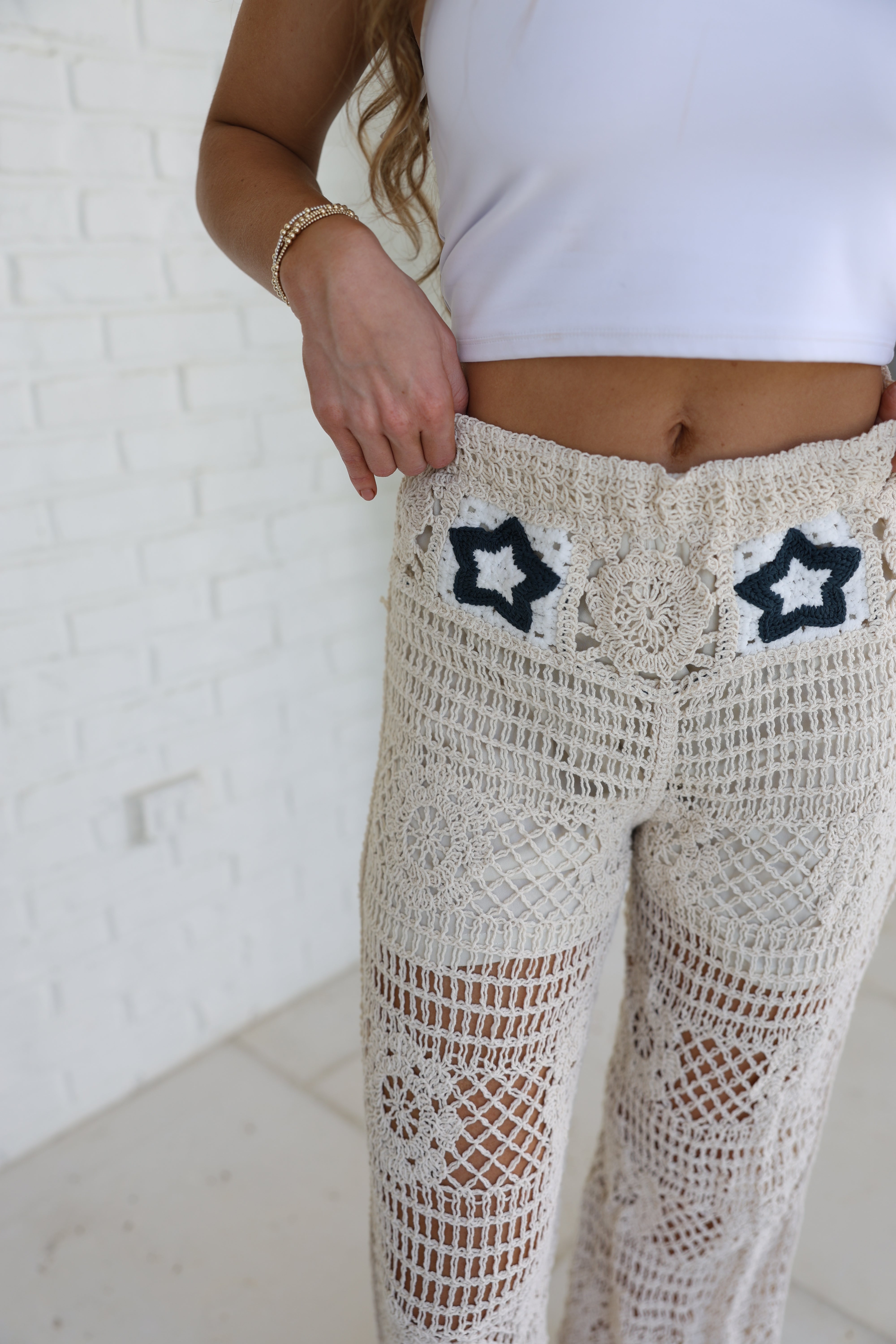 Star Crochet Pants