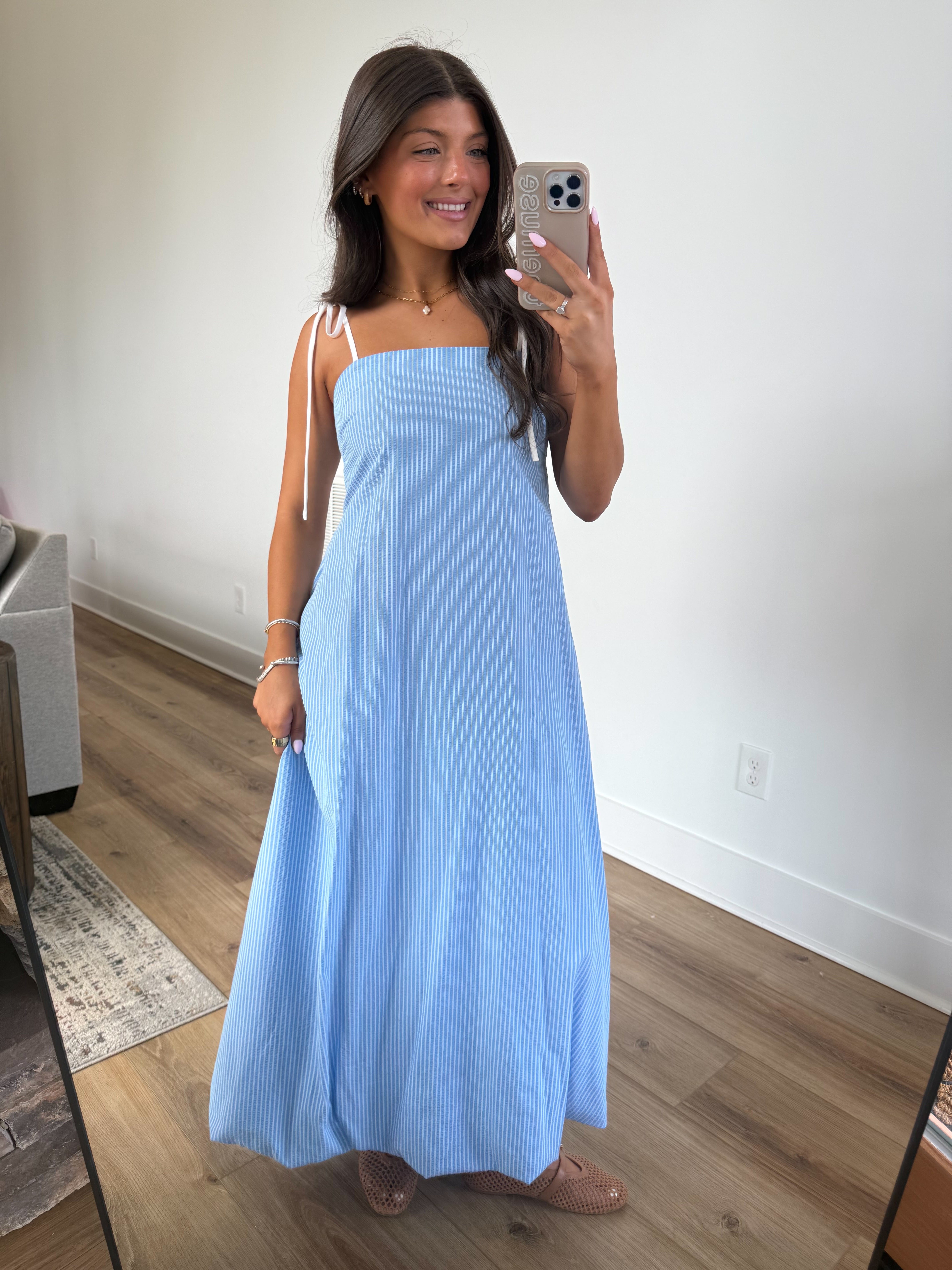 The Sweet Easter Stripe Maxi (Blue)