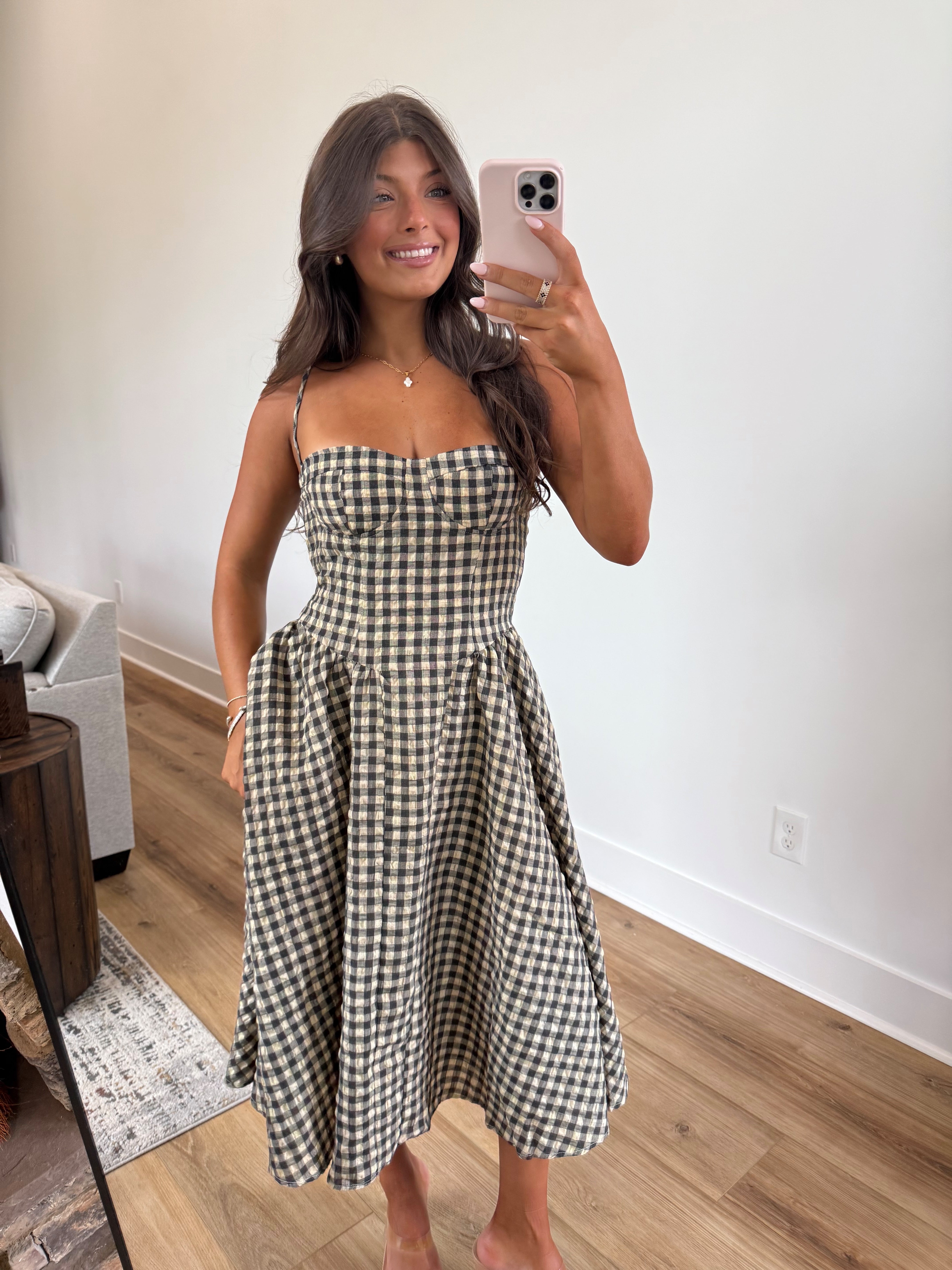 Apple Cider Check Dress