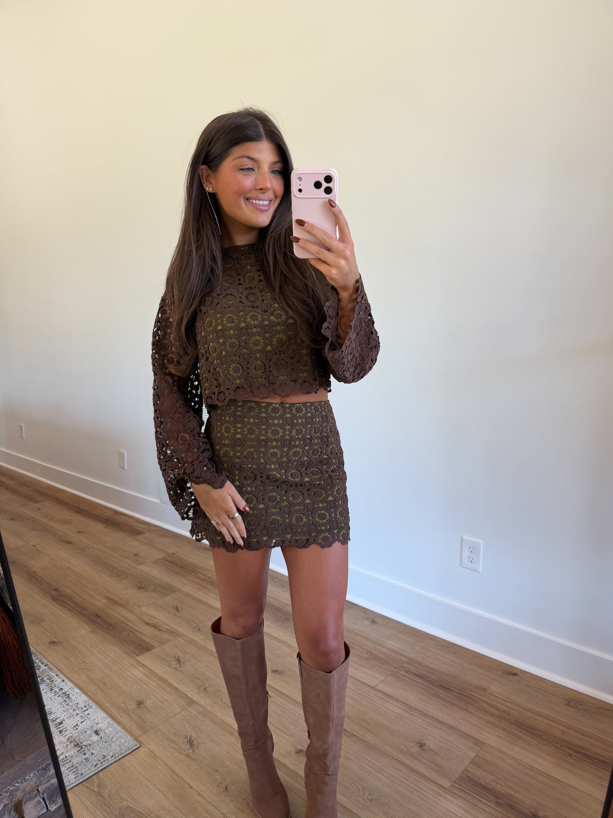 Adele Lace Skirt Set