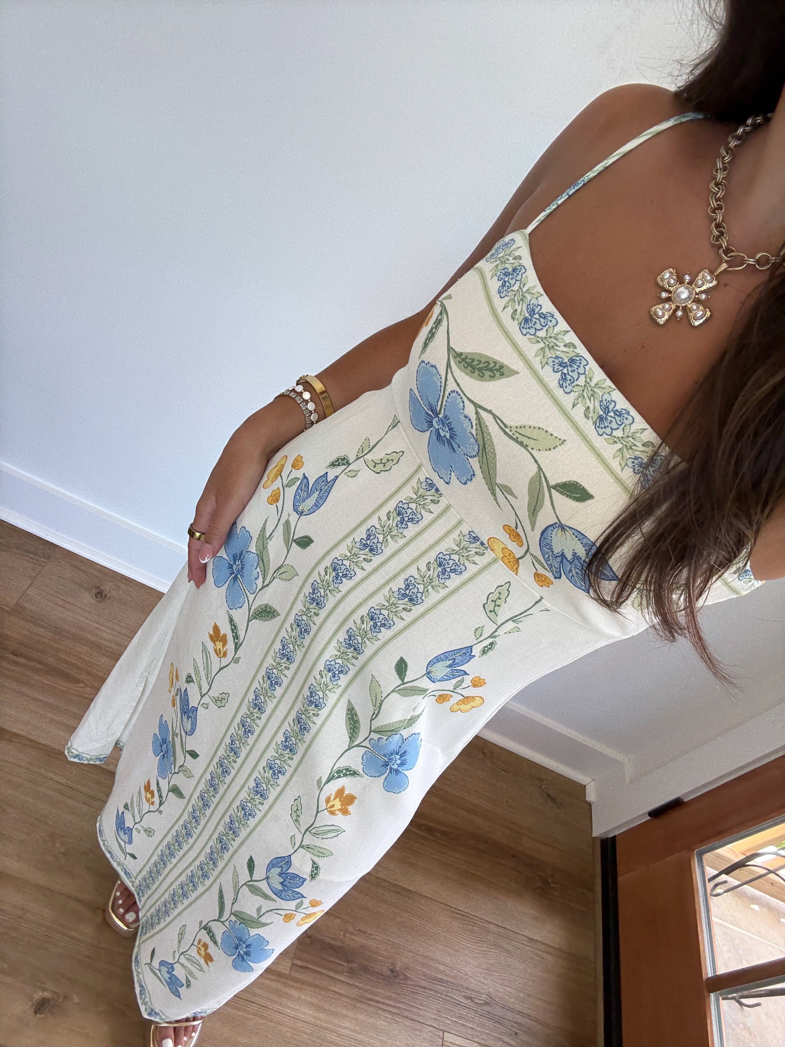 Lex Midi Dress (Blue)