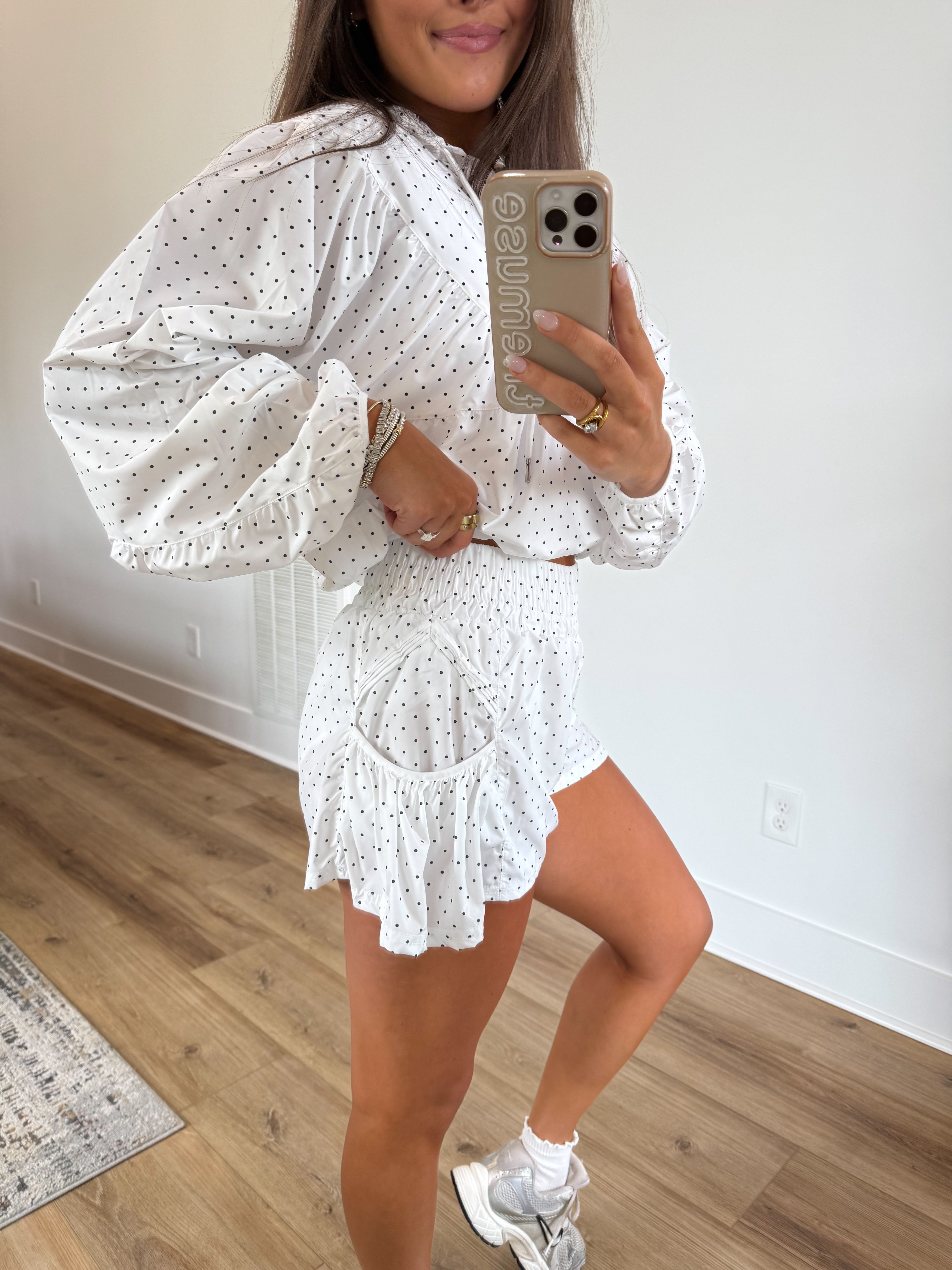 Polka Dot Windbreaker Set