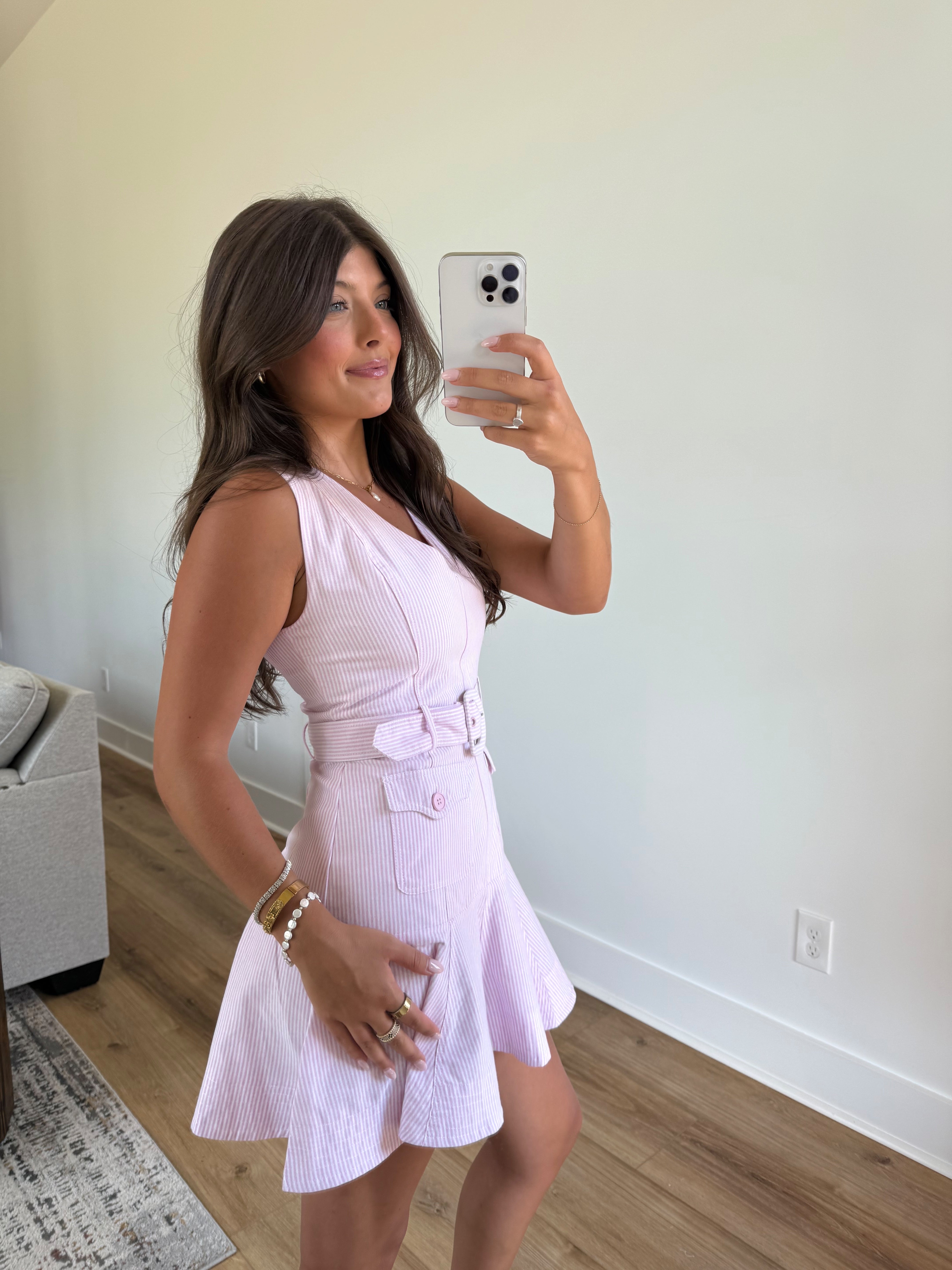 The Cape Cod Belted Mini (Pink)