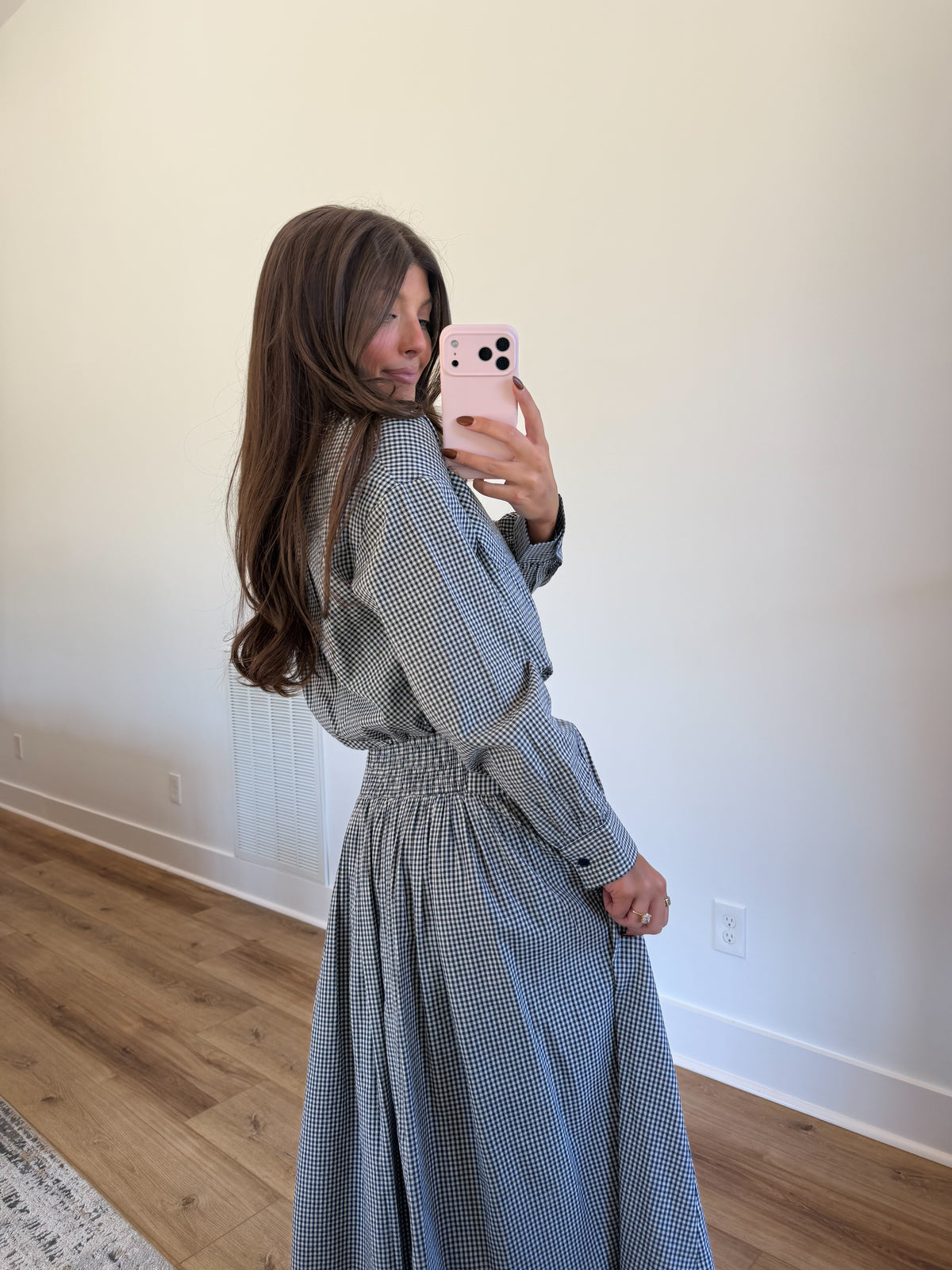 Charlotte Gingham Set (Navy)