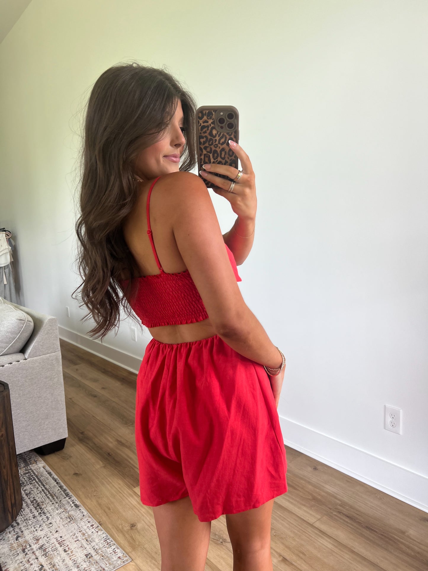 Sunset Siren Romper (Red)