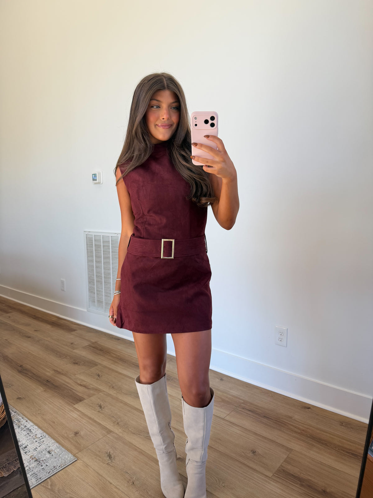 Mod Muse Suede Mini (Burgundy)