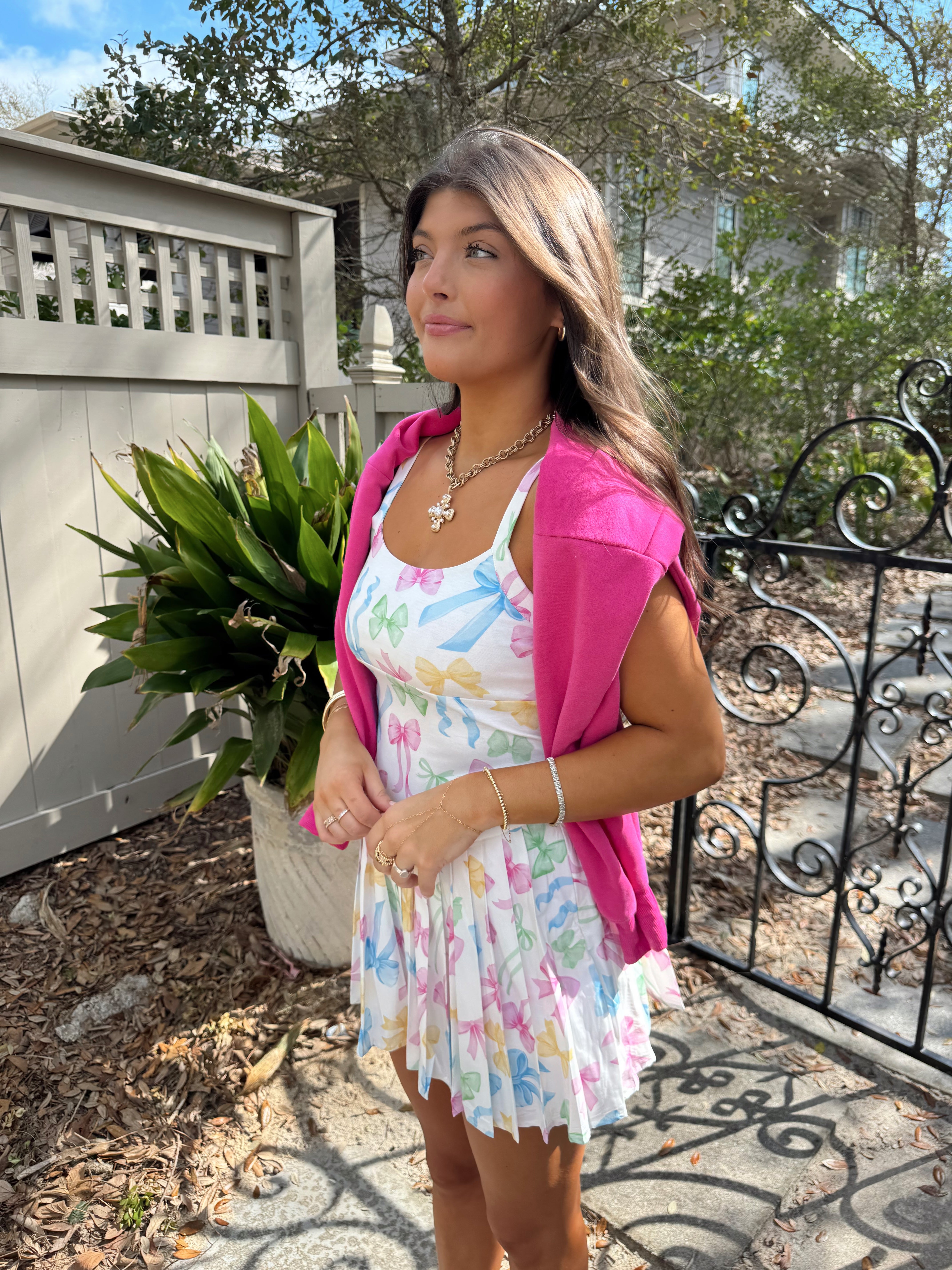 Hot Pink Off The Shoulder Sweatshirt