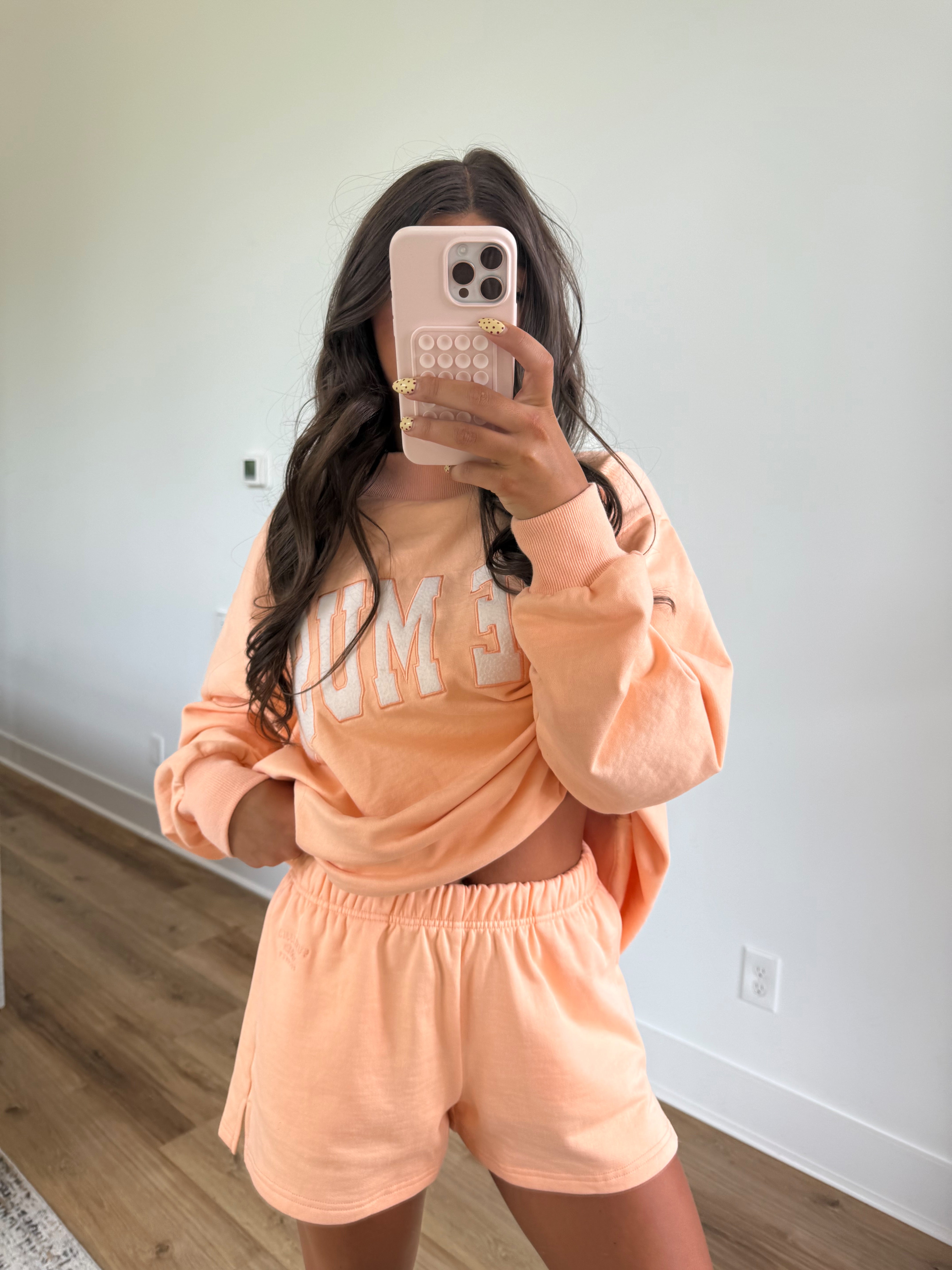 Starburst Orange Sweat Shorts