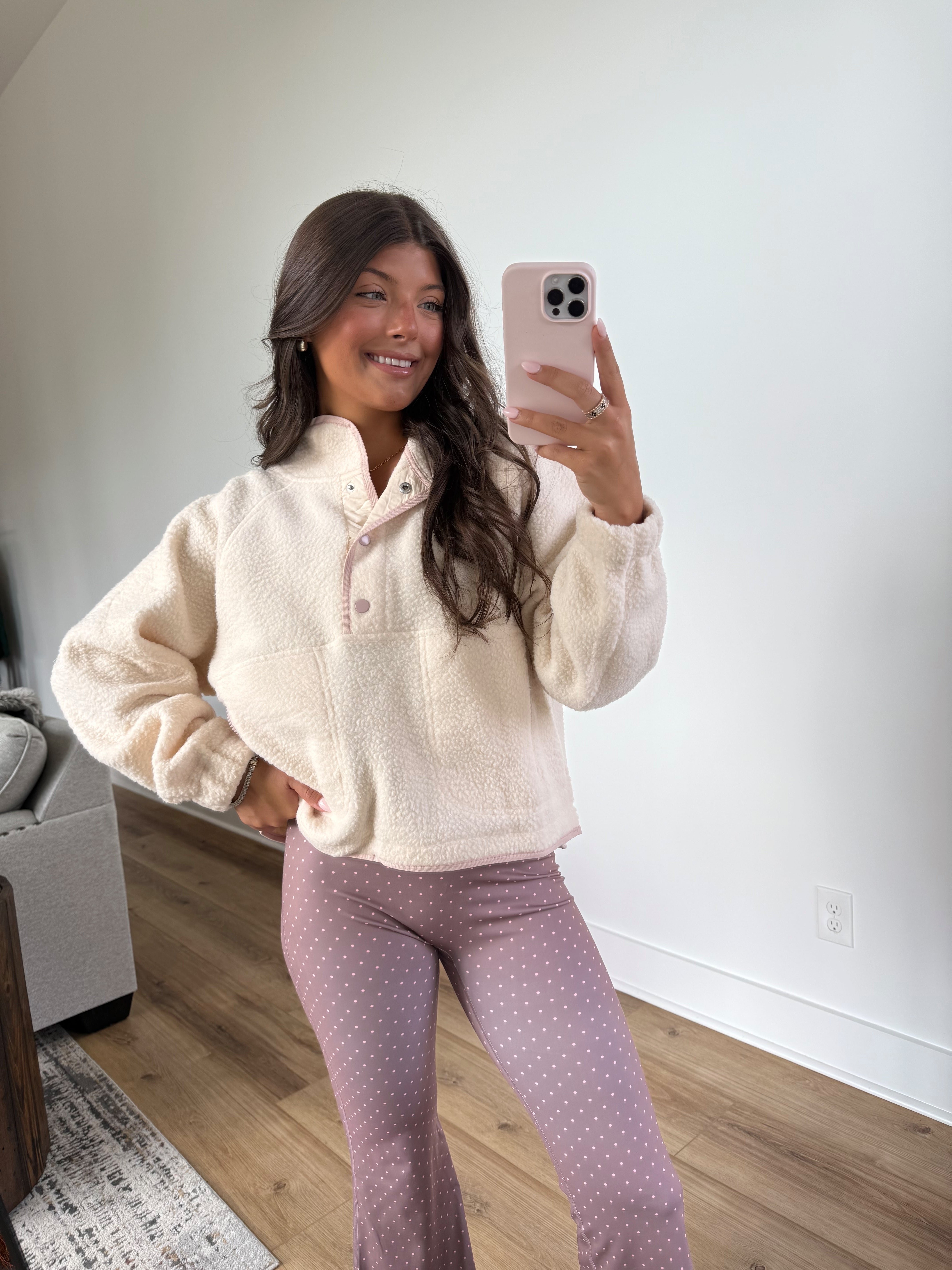 Cloud Nine Pullover (White/Pink)