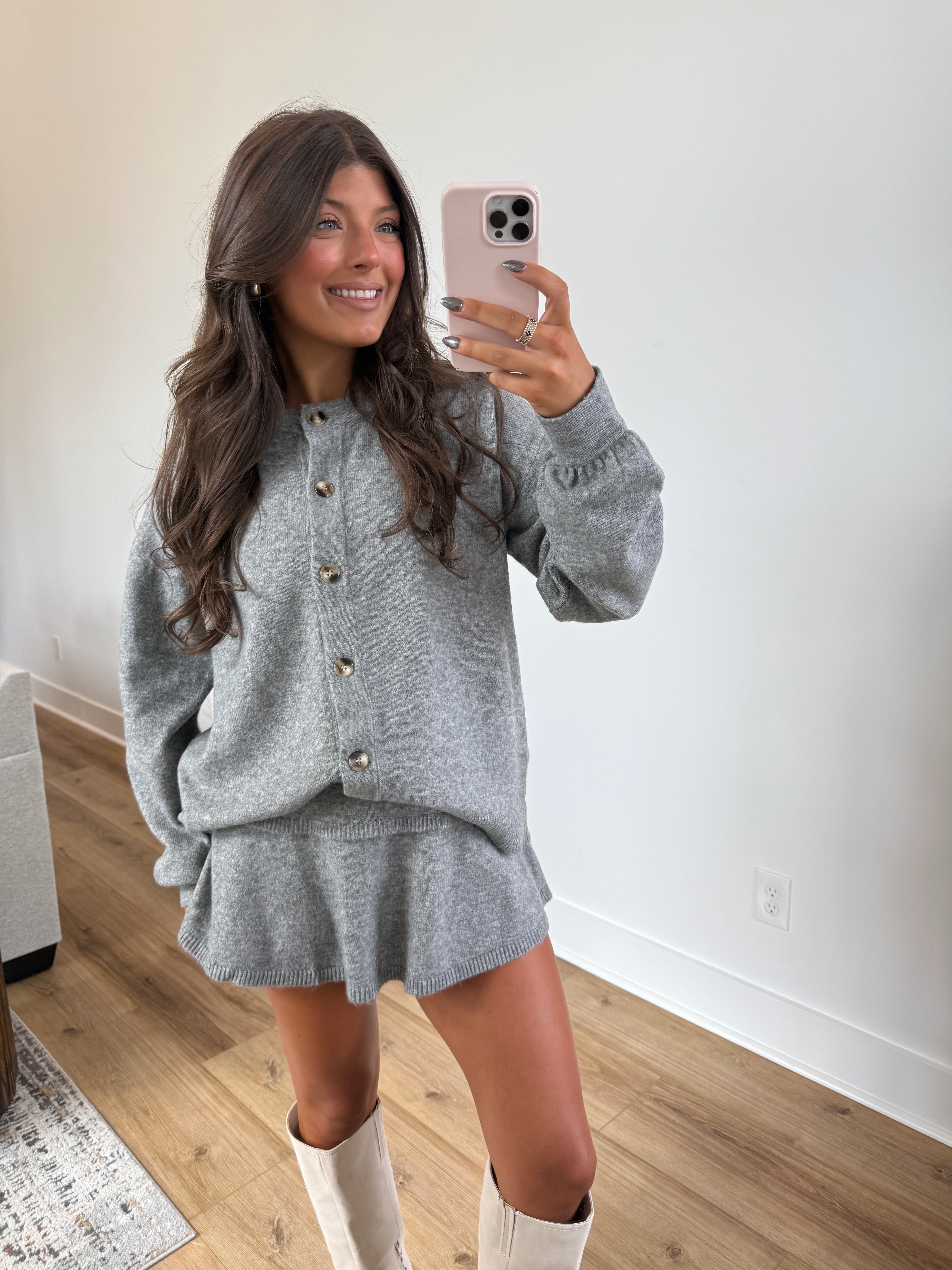 Charlotte Sweater Set (Grey)