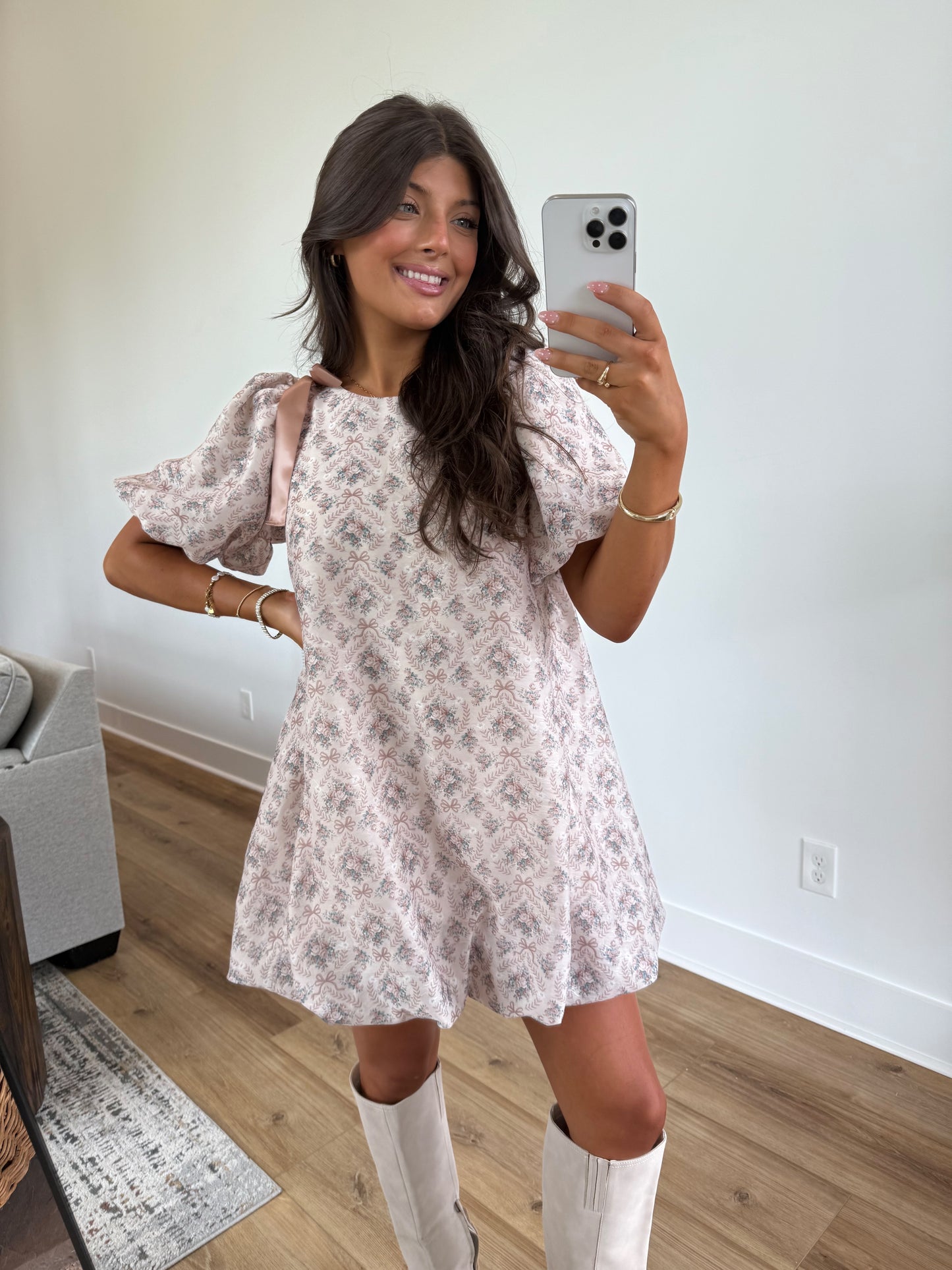 Maple Tied Moments Bubble Dress