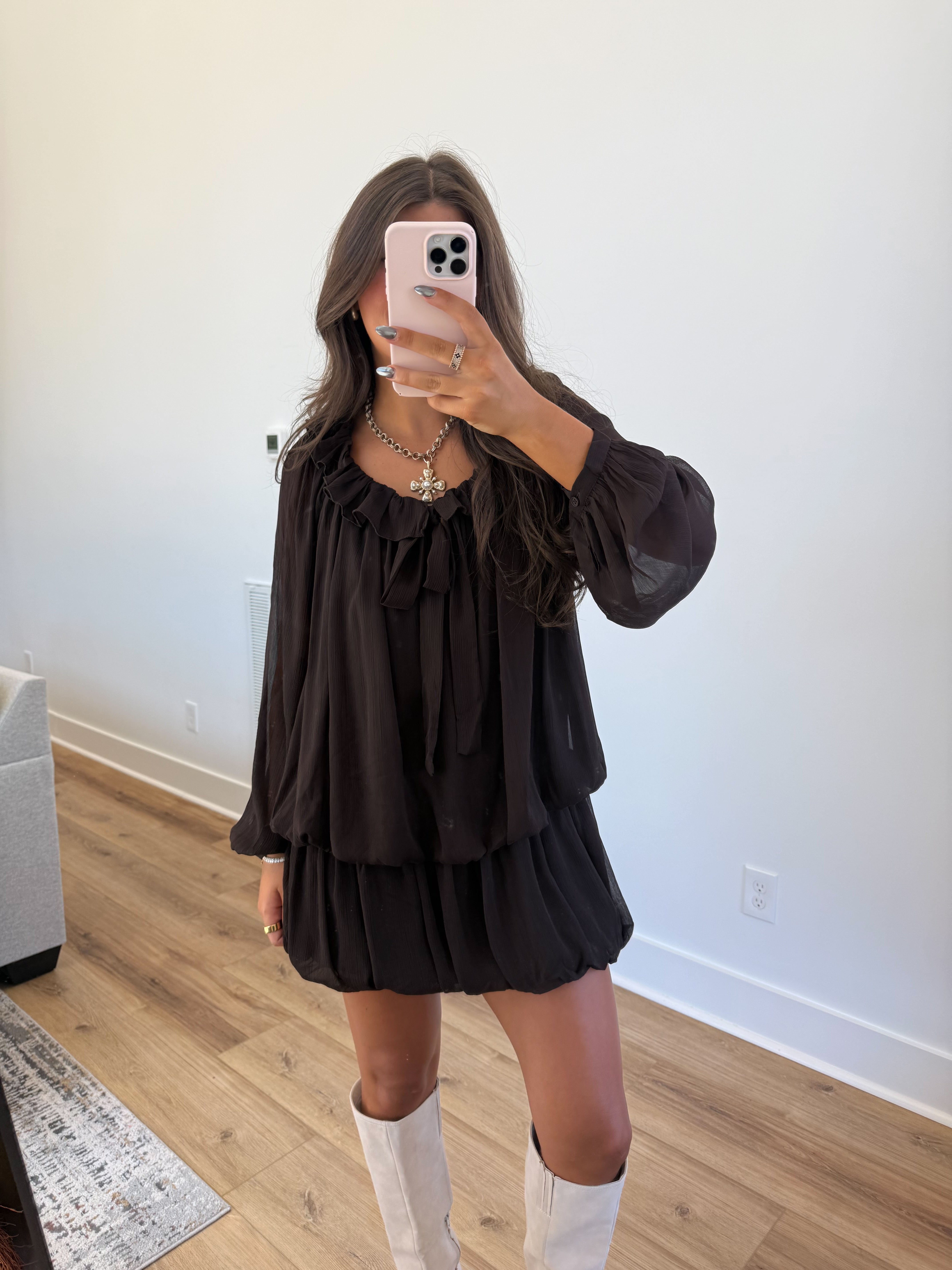 The Bubble Brown Fall Dress