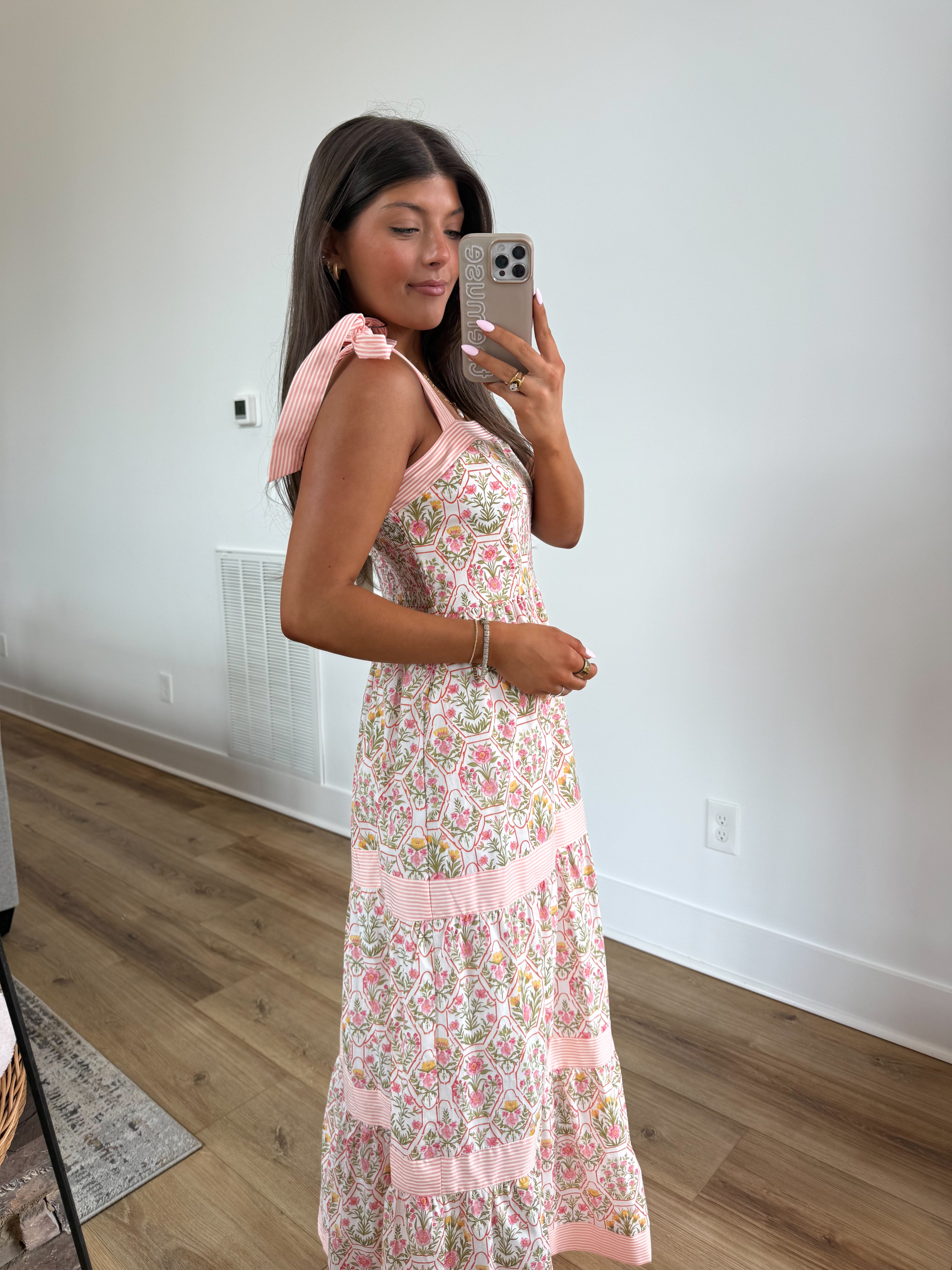 The Hydrangea Garden Maxi (Peach/Pink)(PRE-ORDER (1-2 weeks)/ Restock)