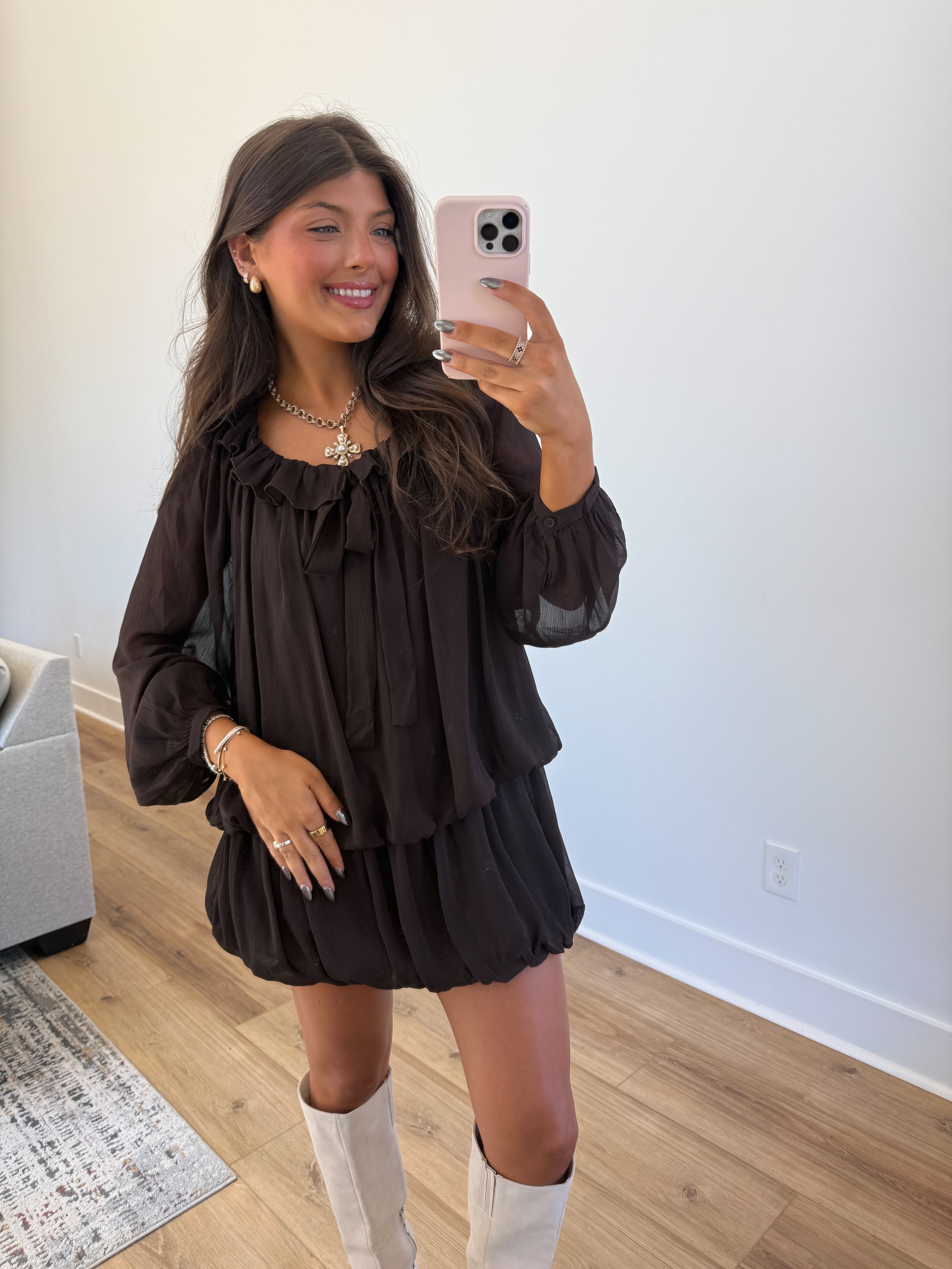The Bubble Brown Fall Dress