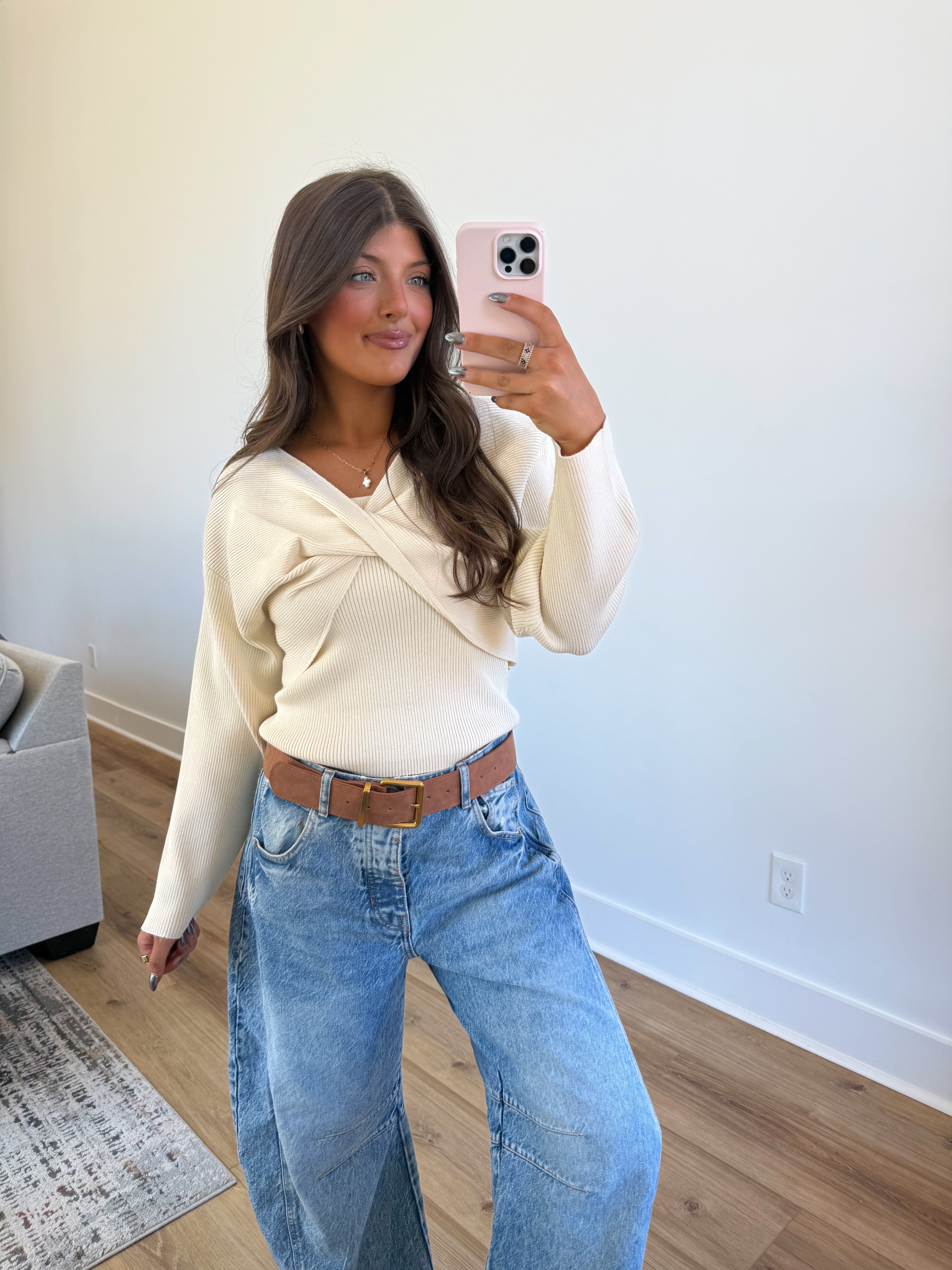 The Cream Crossing Top