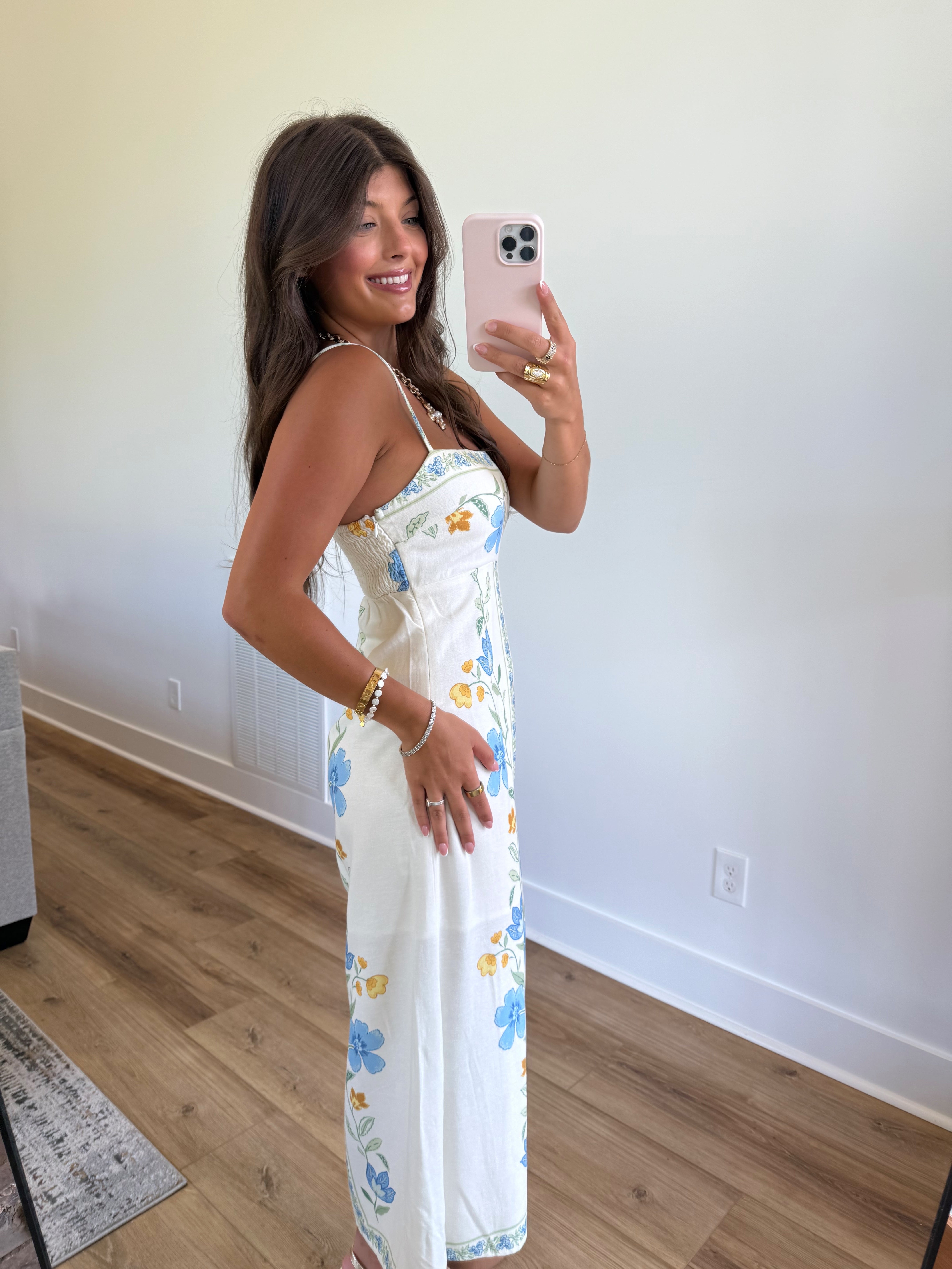 Lex Midi Dress (Blue)