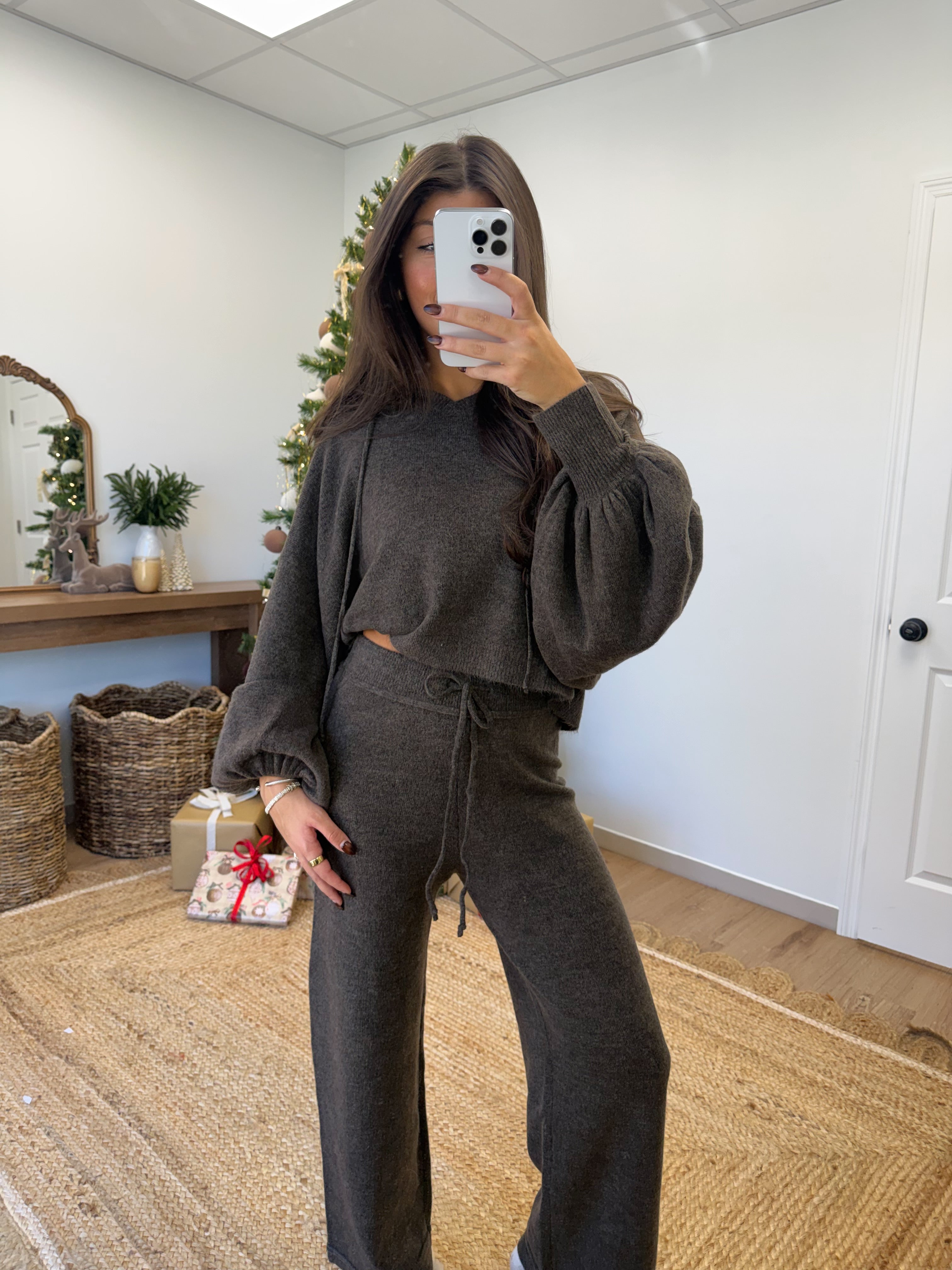 The Mocha Balloon Knit Set