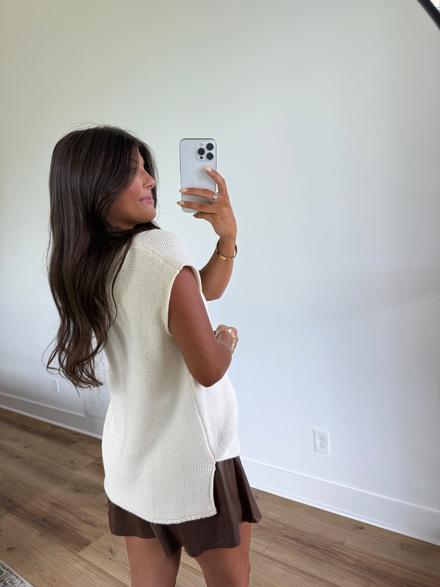 White Sweater Tank