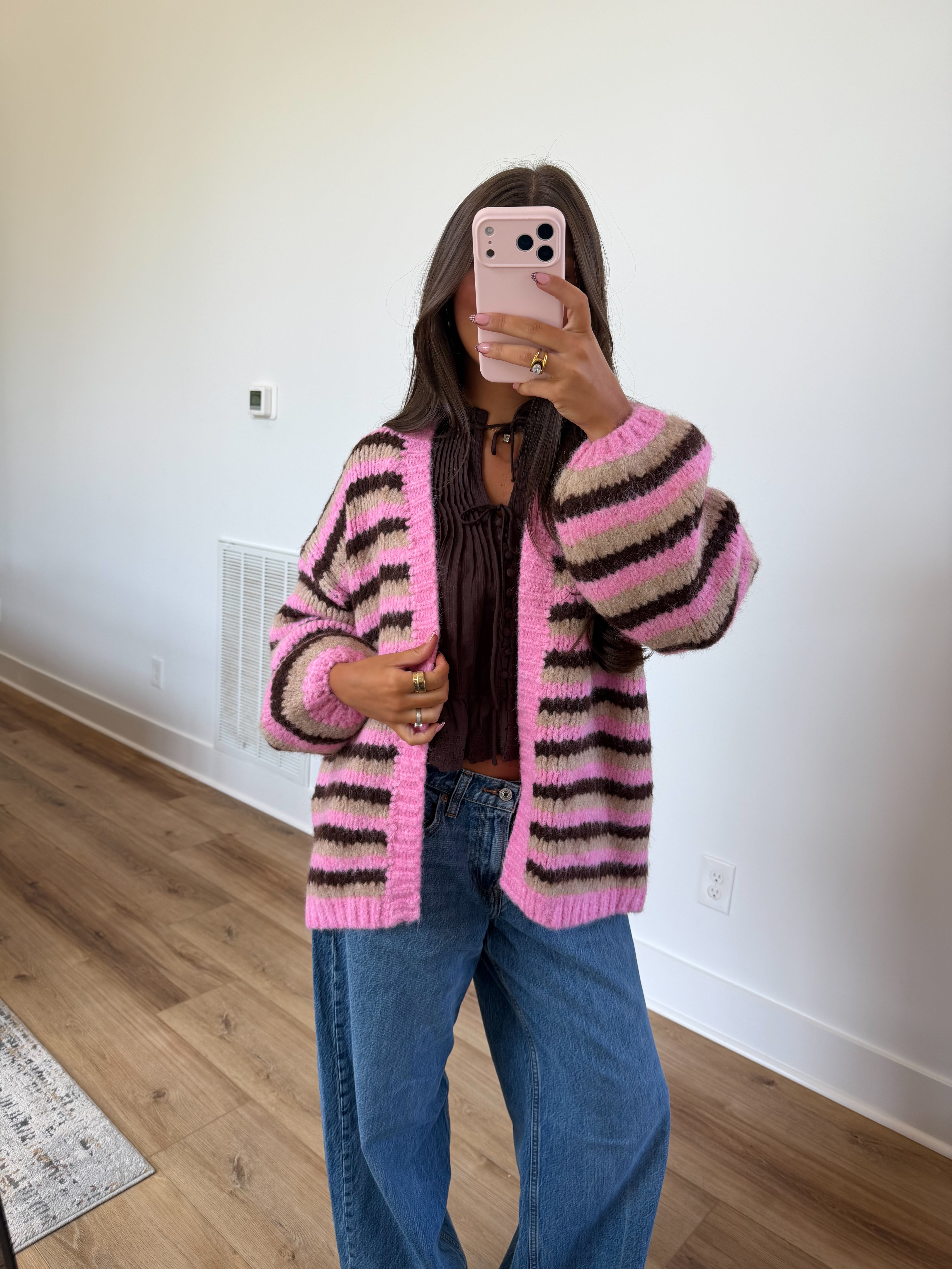 Chocolate Covered Strawberry Cardigan