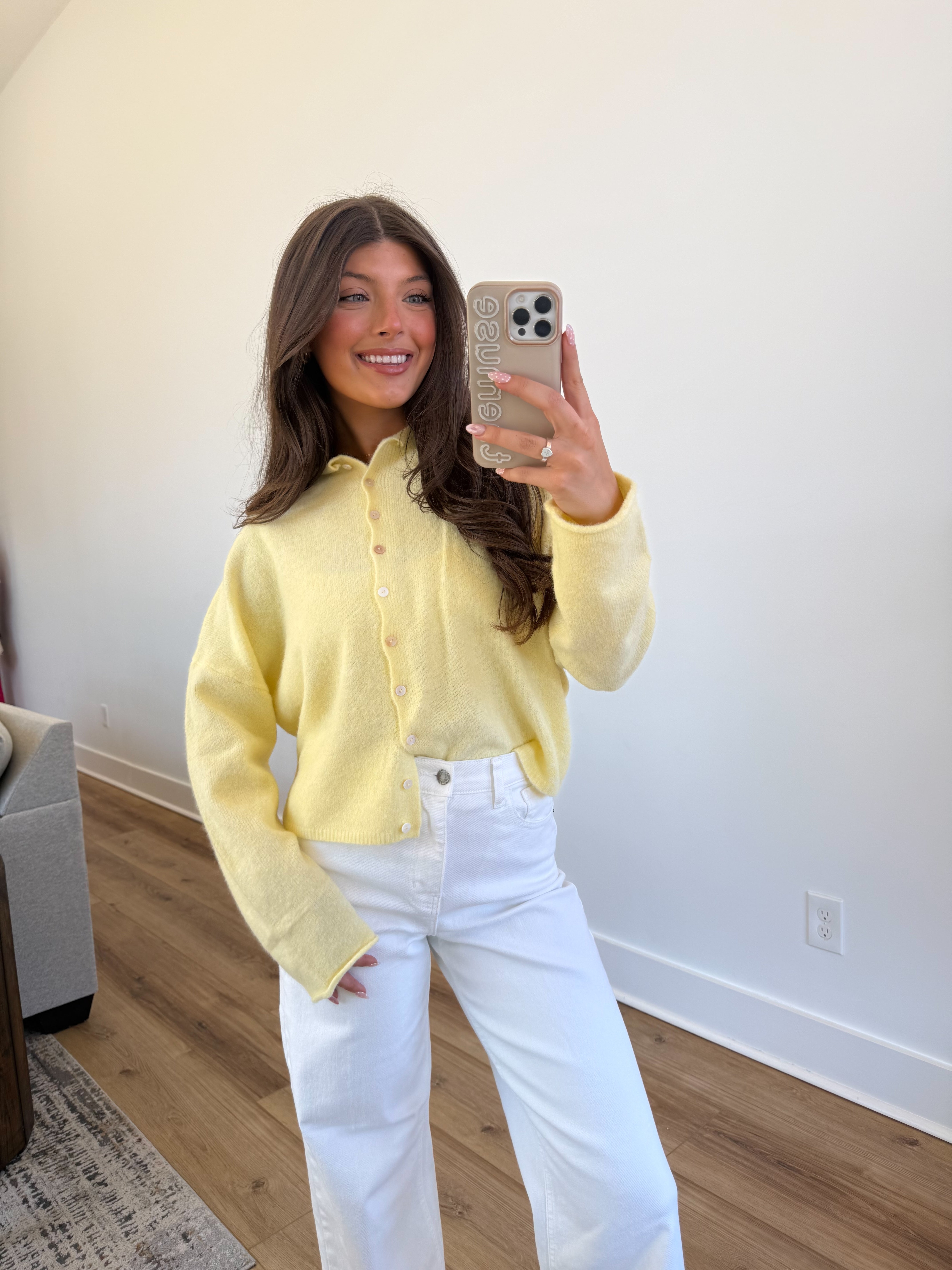 Best Dress Cardigan (Yellow)