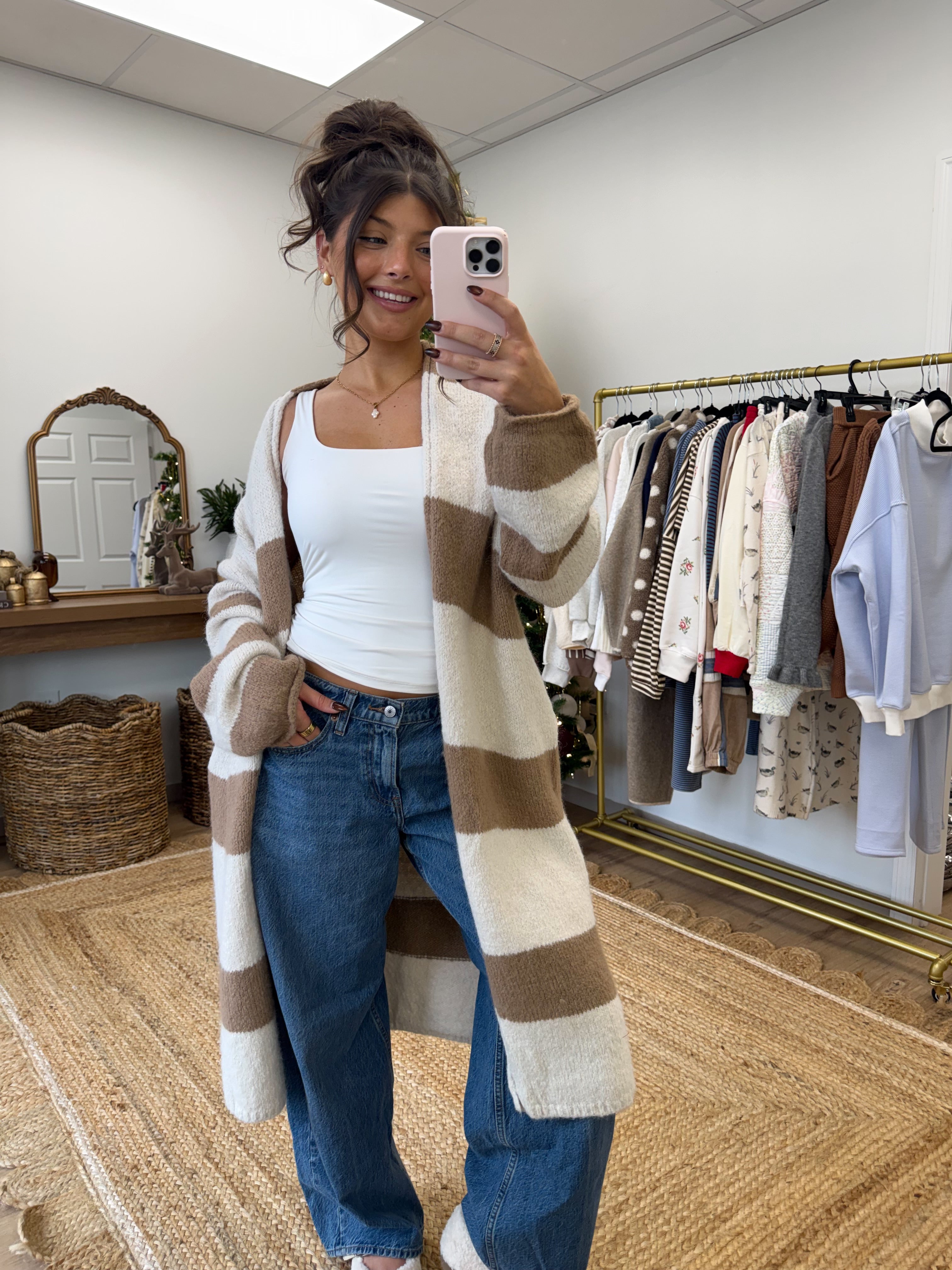 The Maison Stripe Cardigan