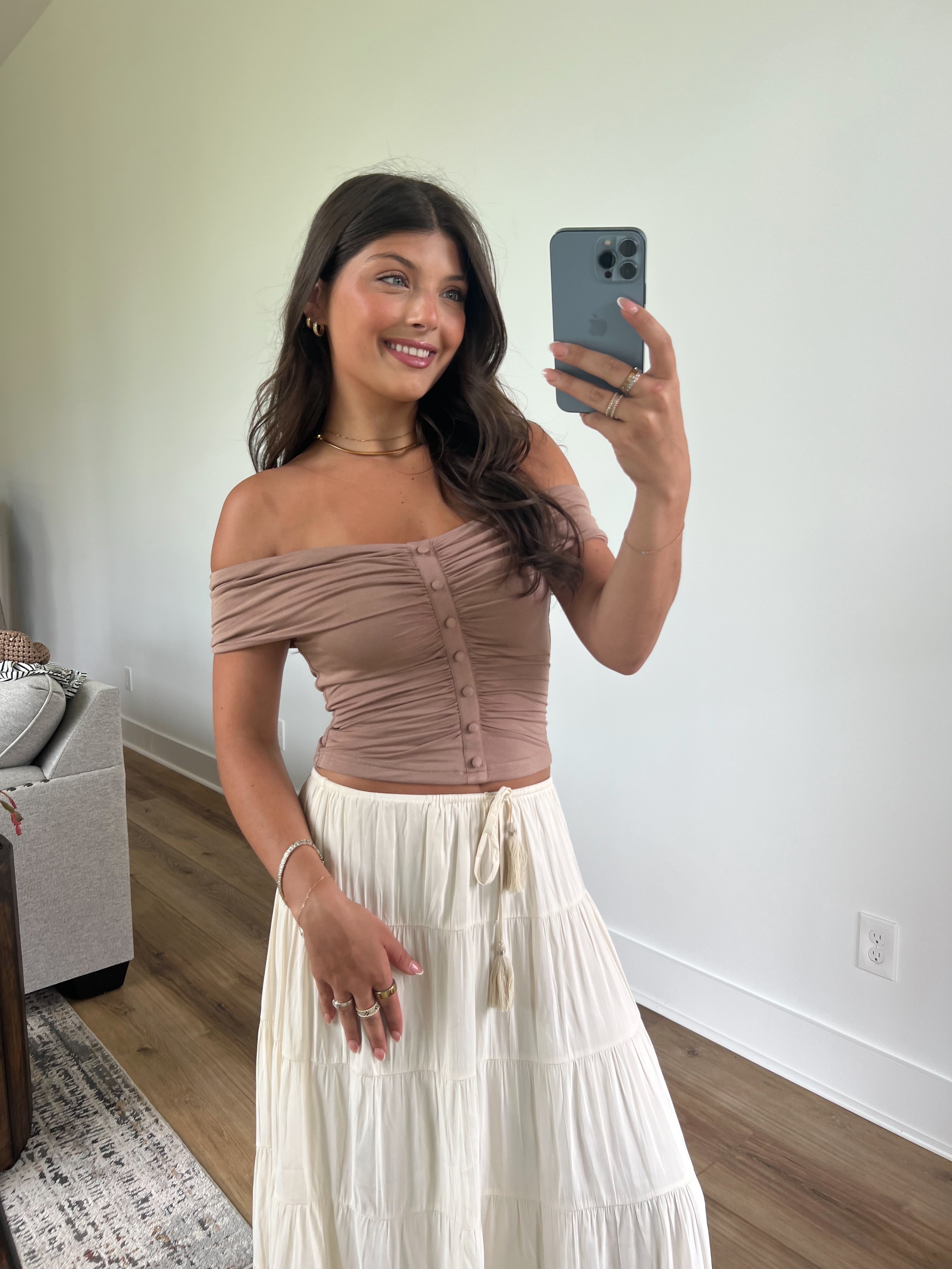 When In Rome Top (Brown)