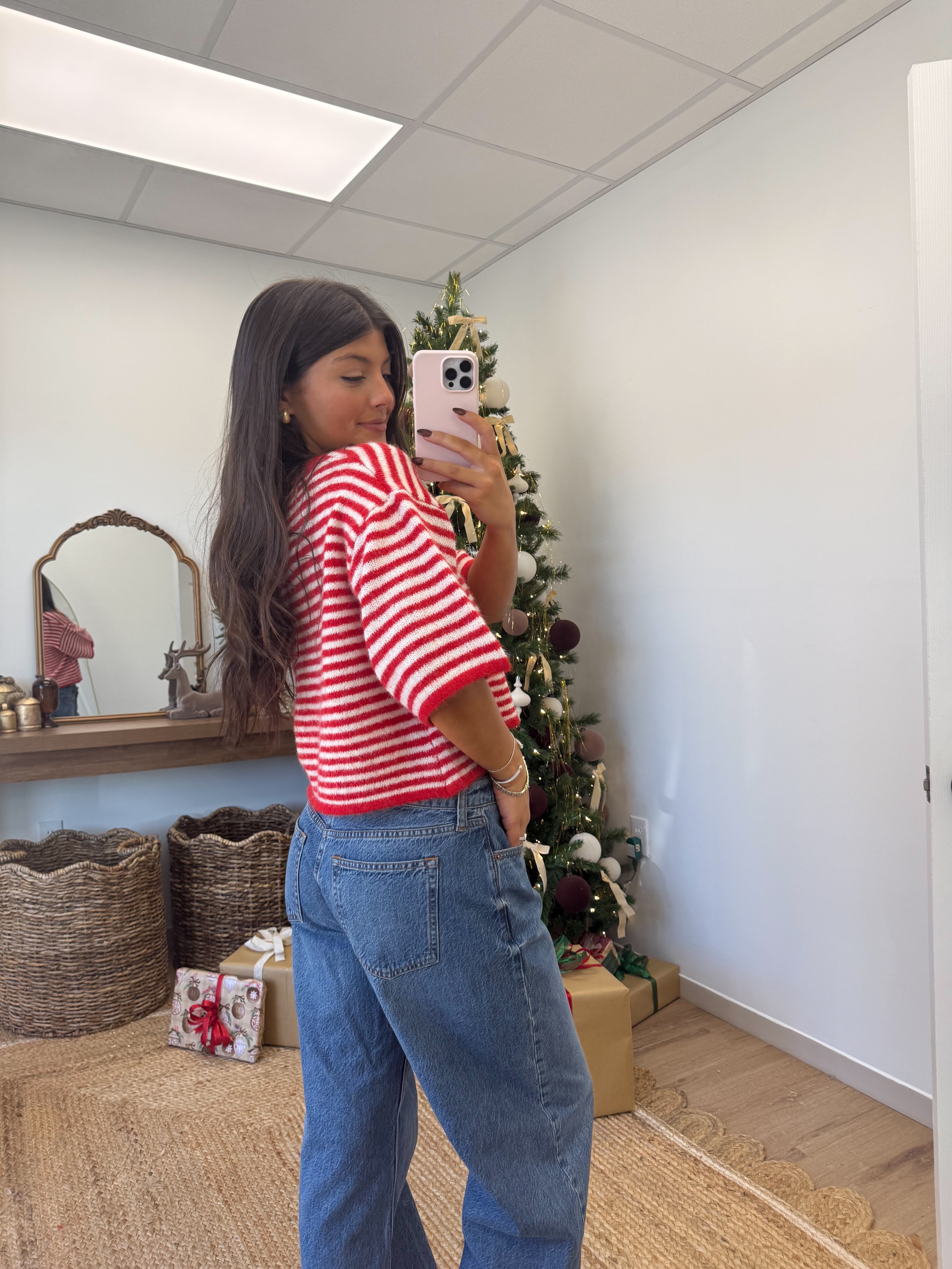 The Candy Cane Cardigan