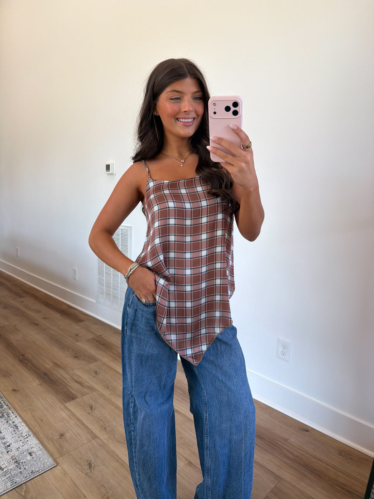 Gingham & Gone Top