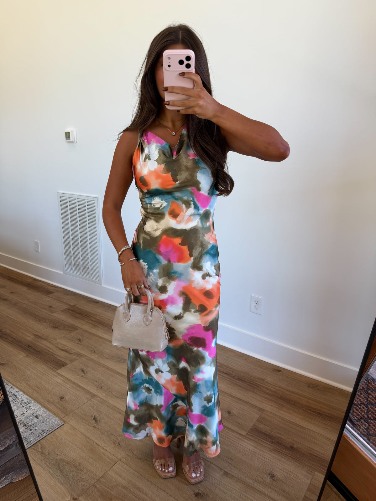 Fall Watercolors Maxi Dress