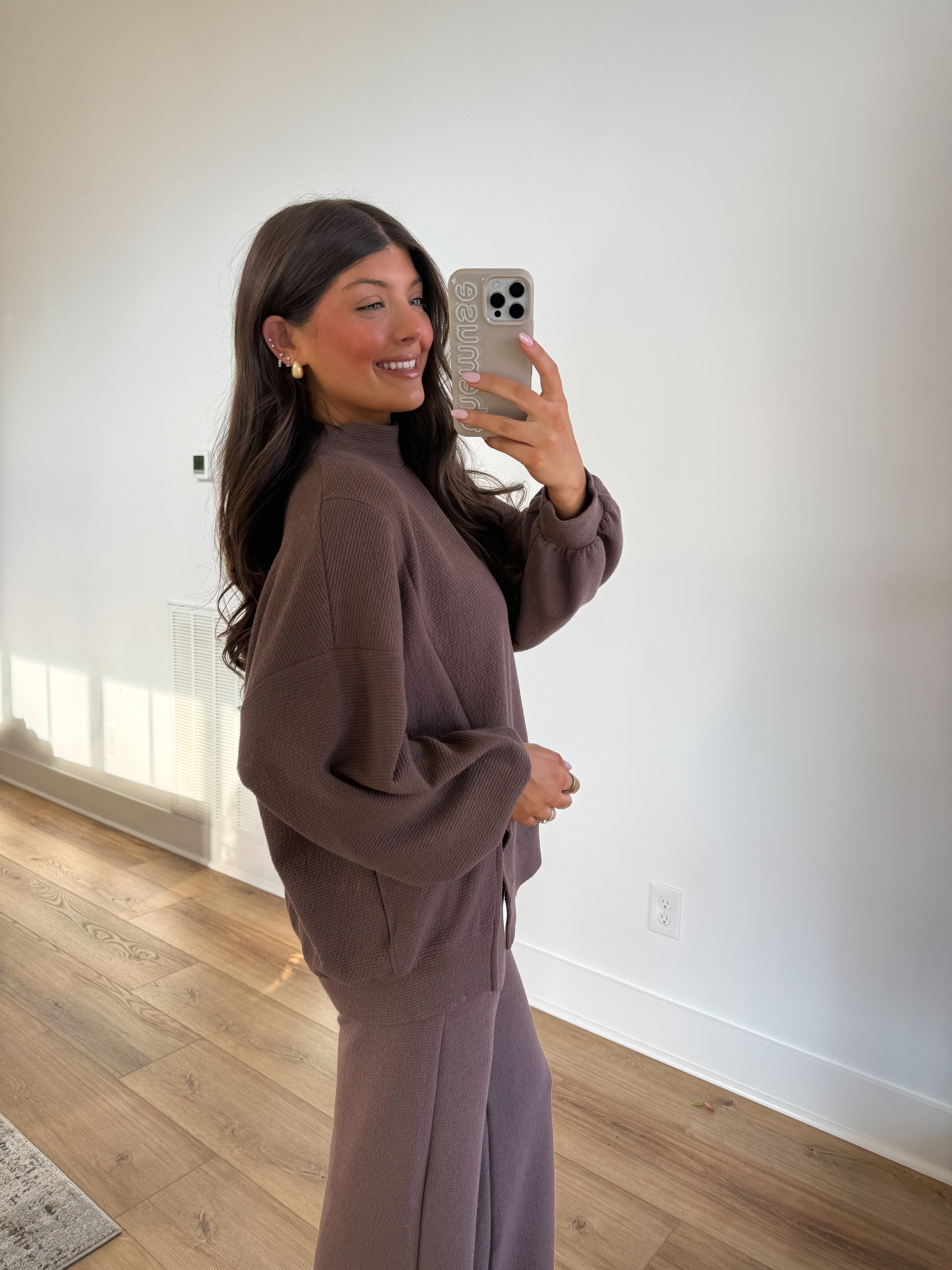 Essential Lounge Mockneck (Brown)(PRE-ORDER (1-2 weeks)/ Restock)