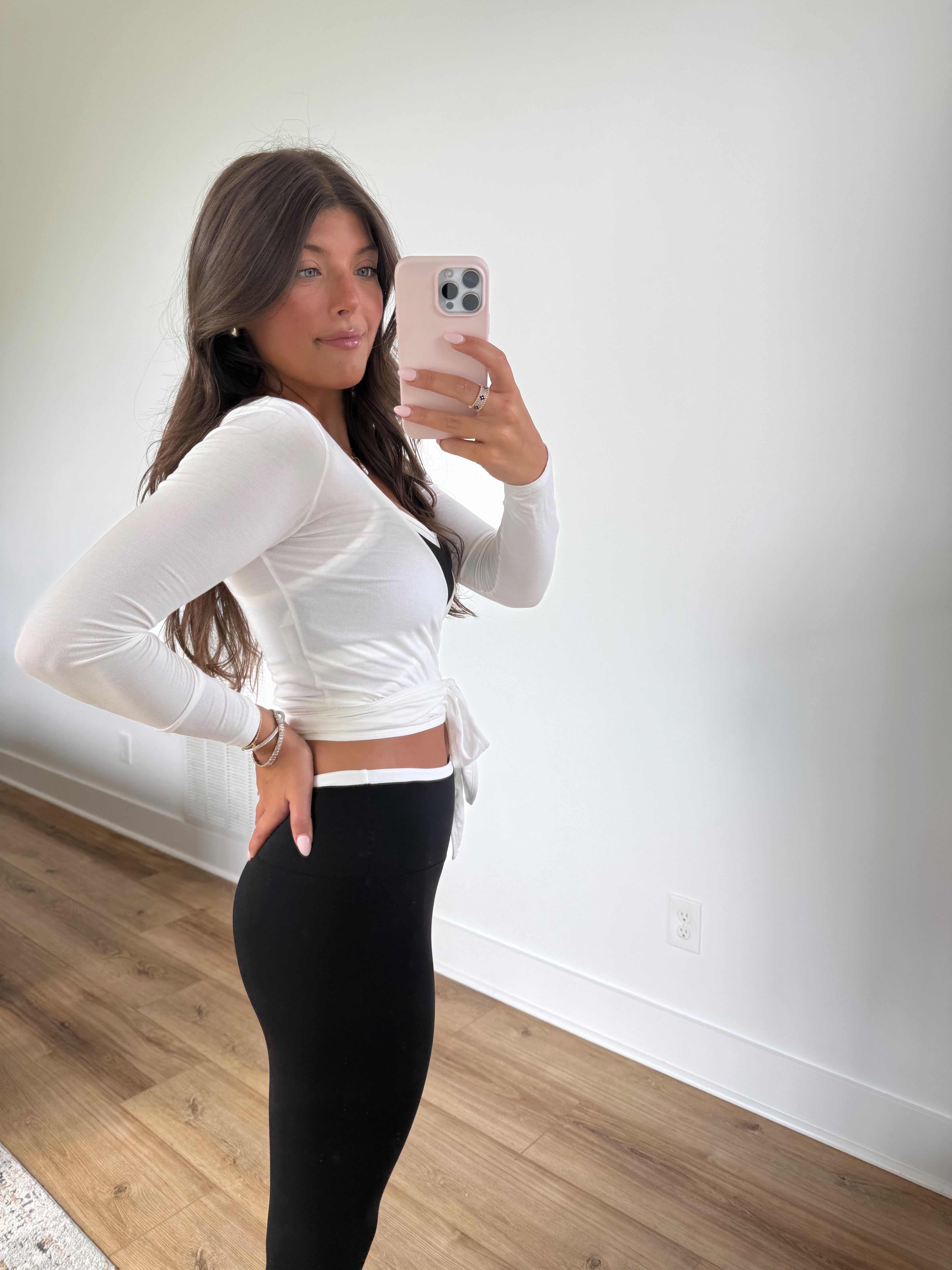 White Wrap Top