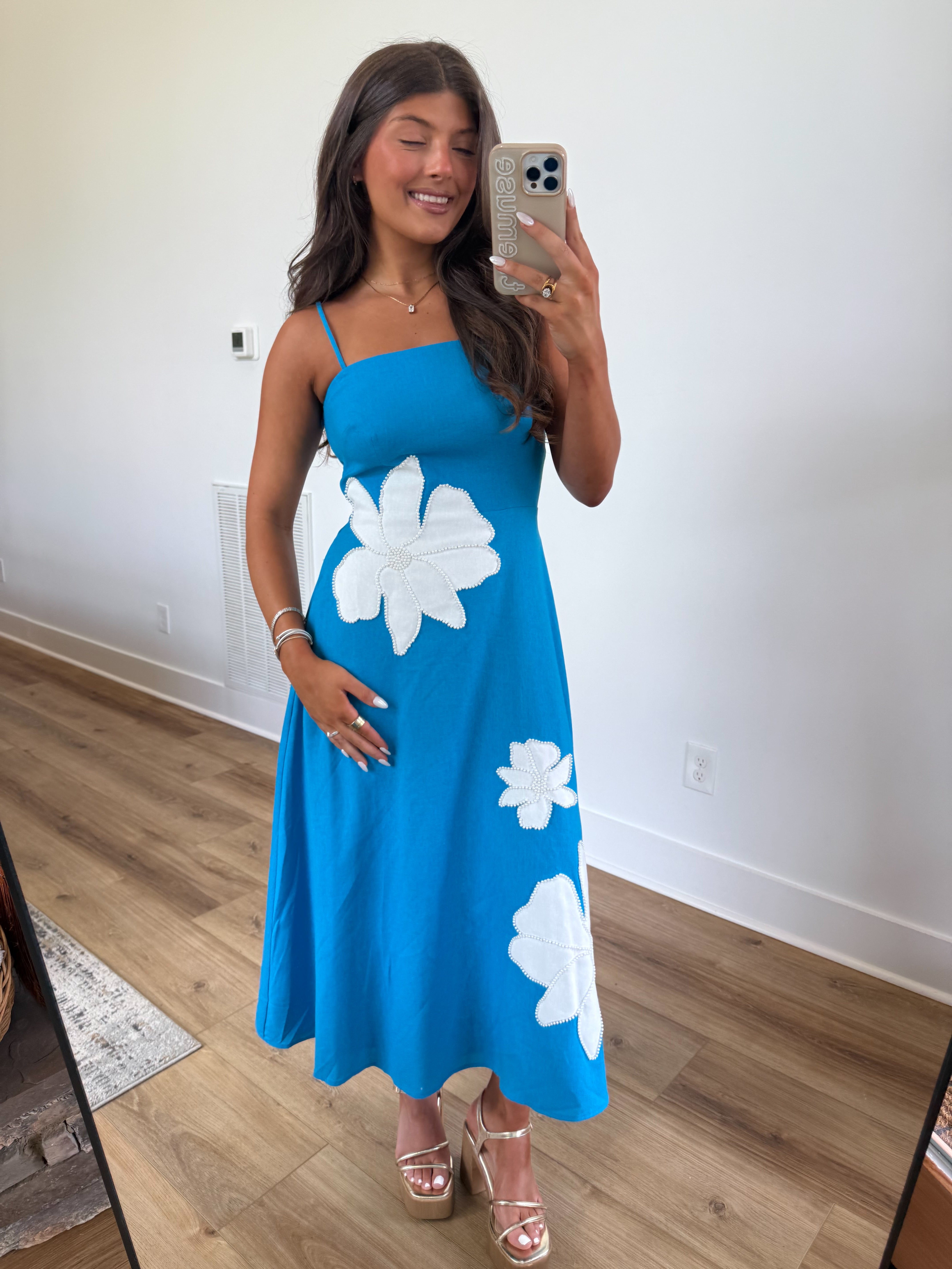 Blue Hibiscus Maxi