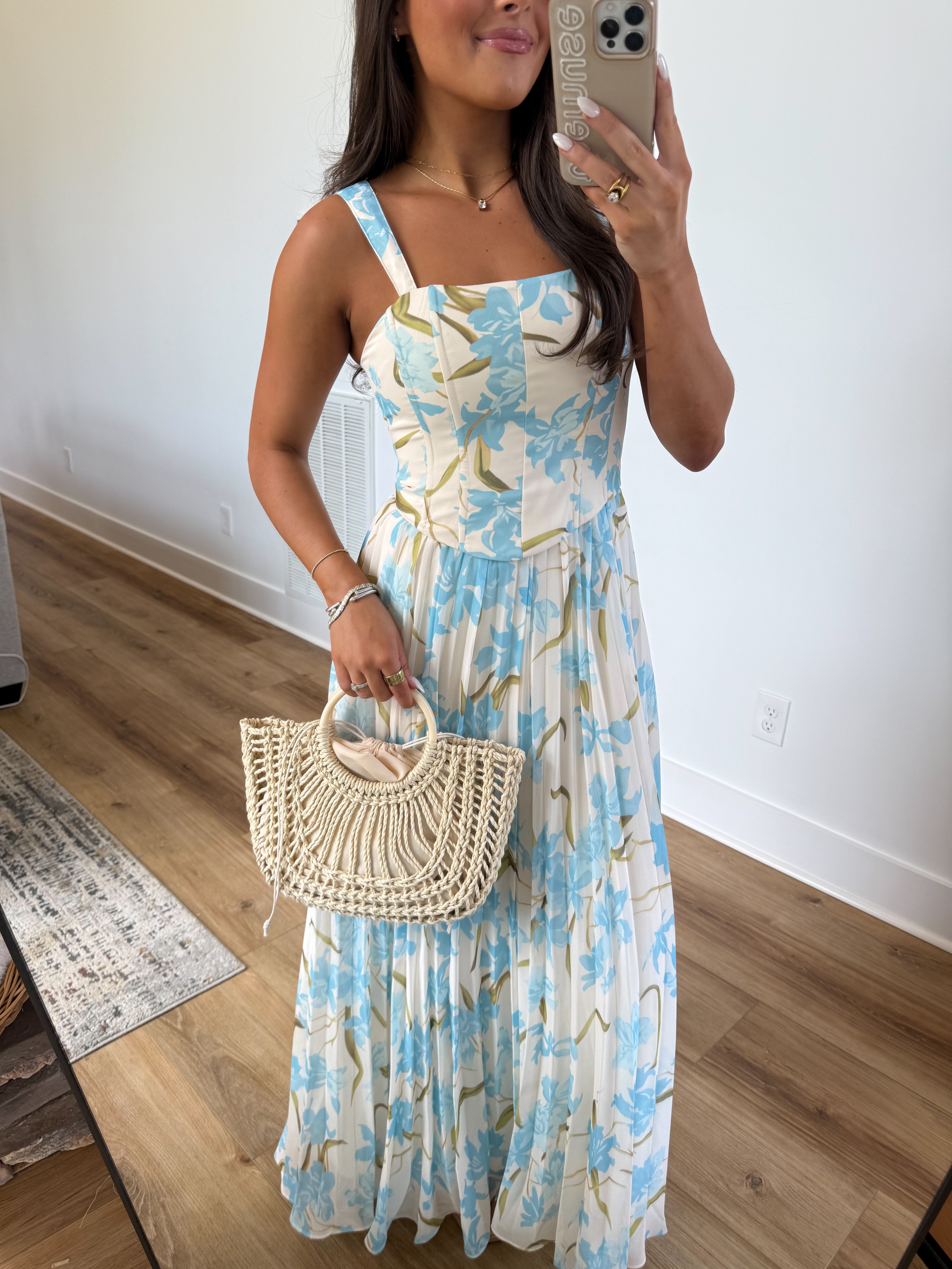 Floral Romance Corset Maxi