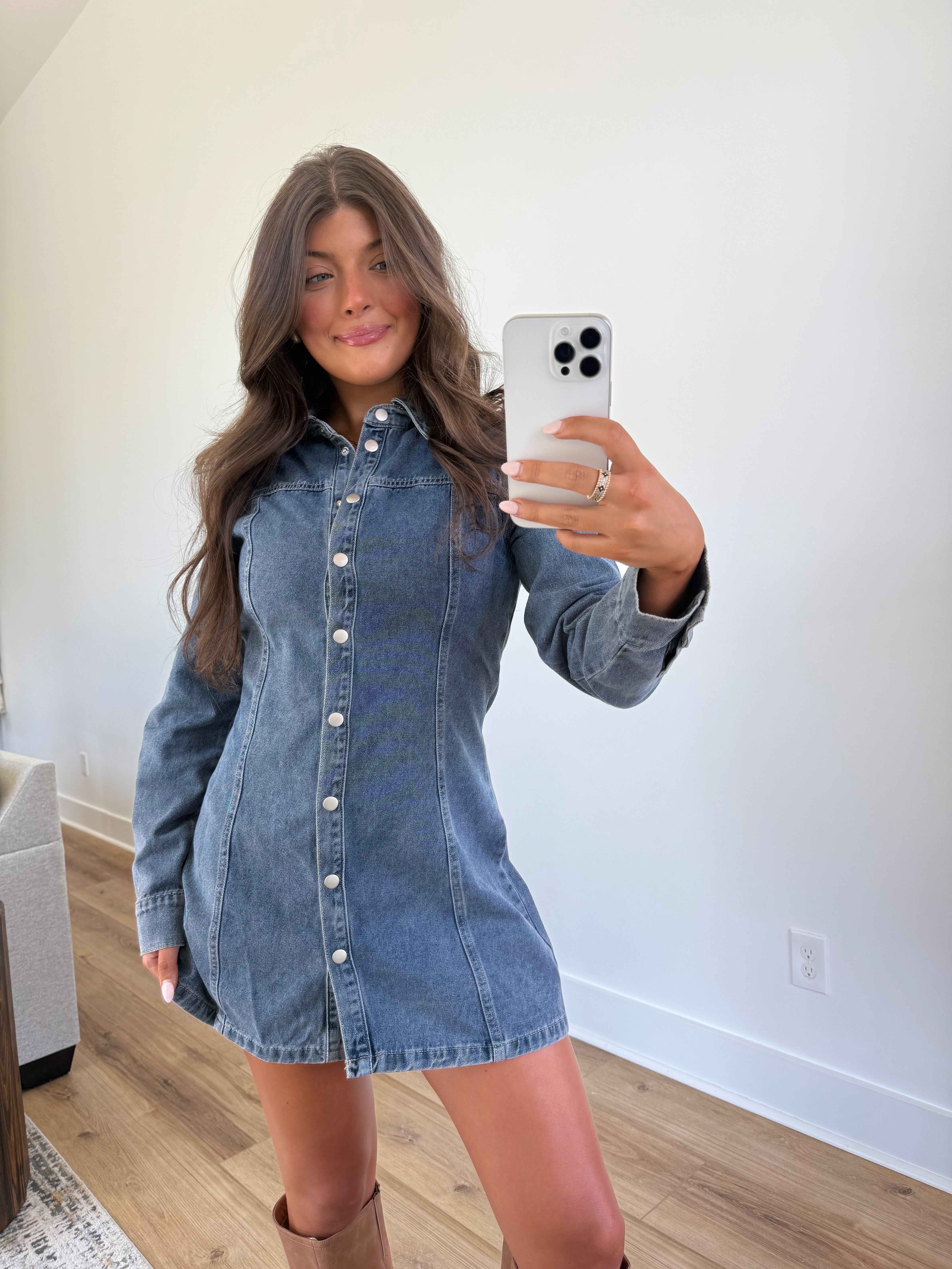 Classic Blue Jean Dress(PRE-ORDER (11/7)/ Restock)